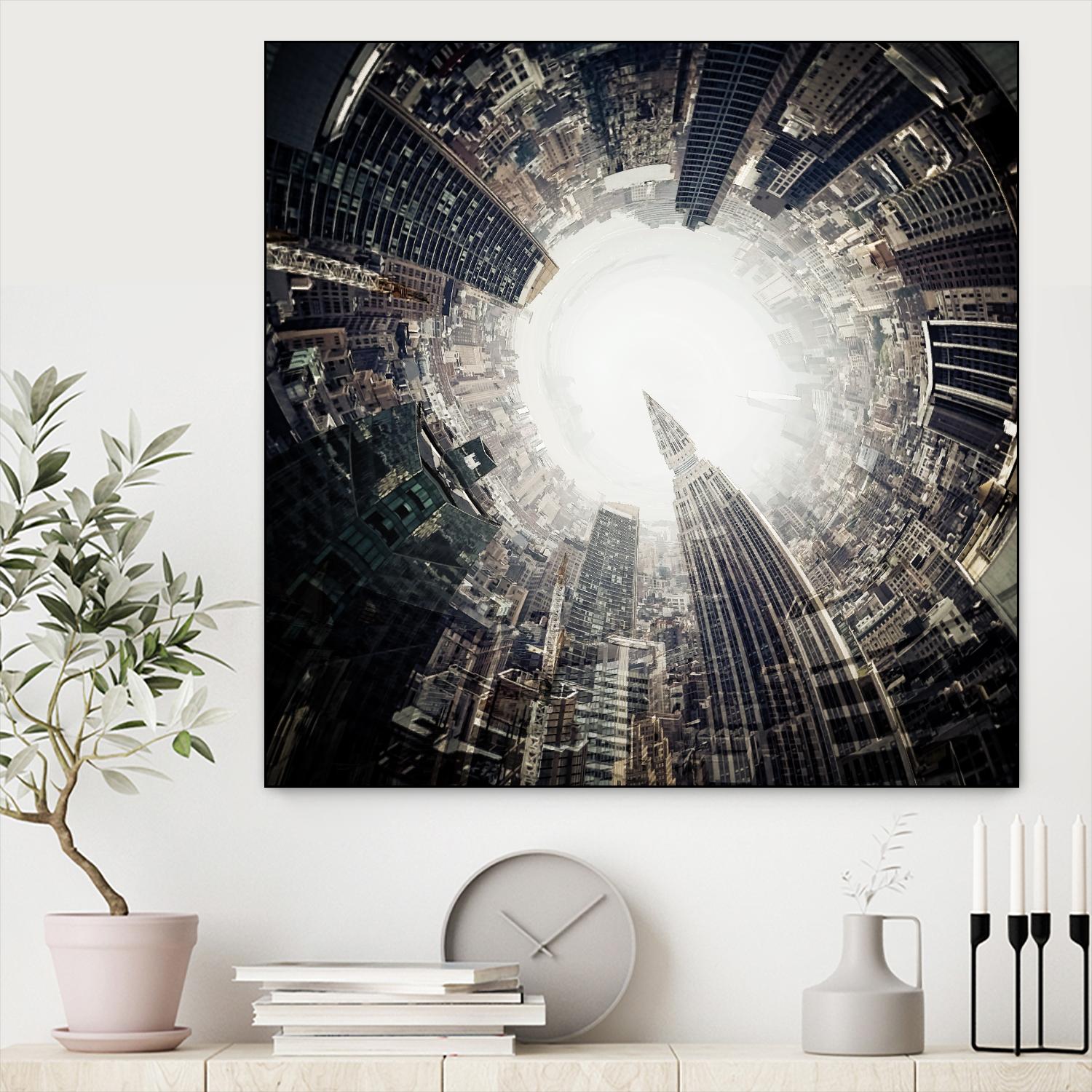 City Center II by Jean-François Dupuis on GIANT ART - white city scene ville