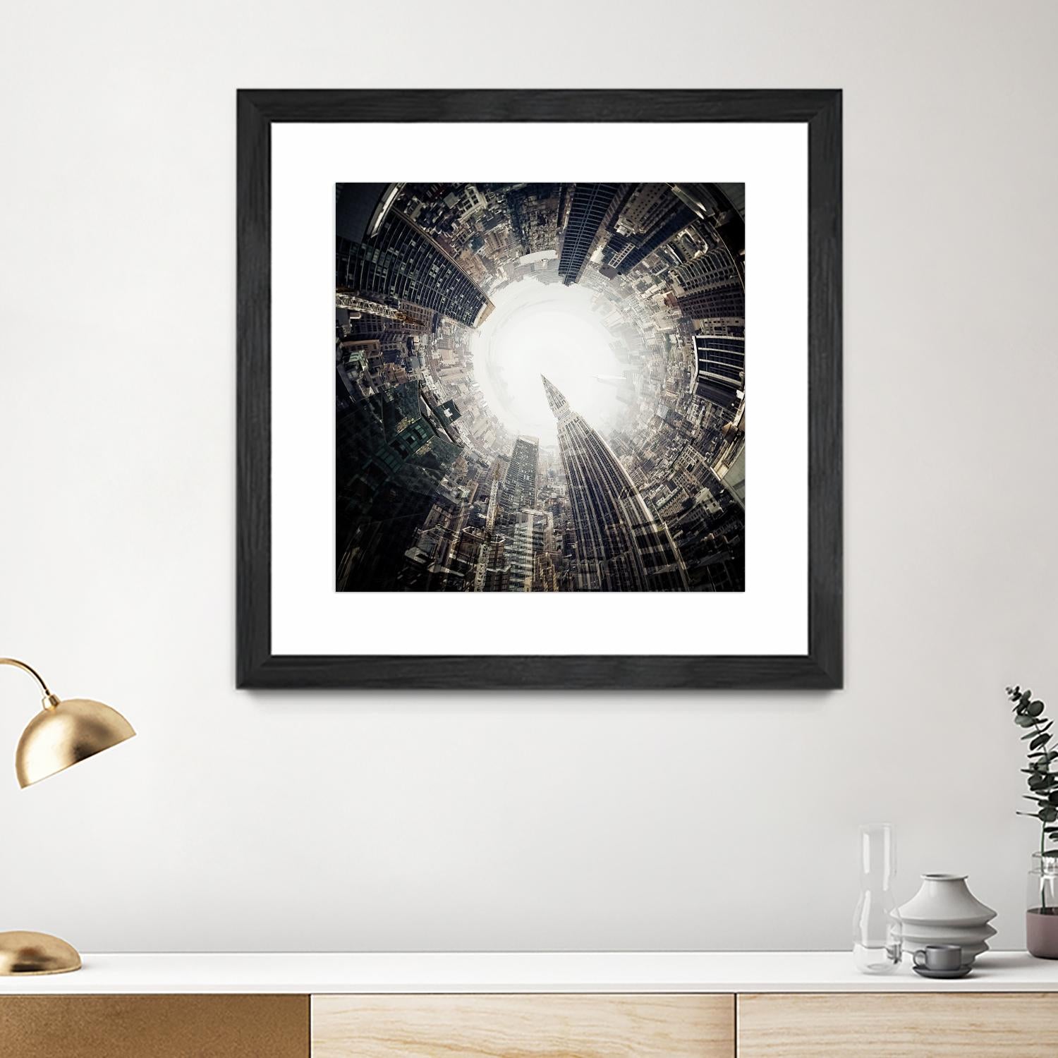 City Center II by Jean-François Dupuis on GIANT ART - white city scene ville