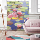 Passion in Pink by Ron Simpkins on GIANT ART - green floral