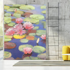 Passion in Pink by Ron Simpkins on GIANT ART - green floral