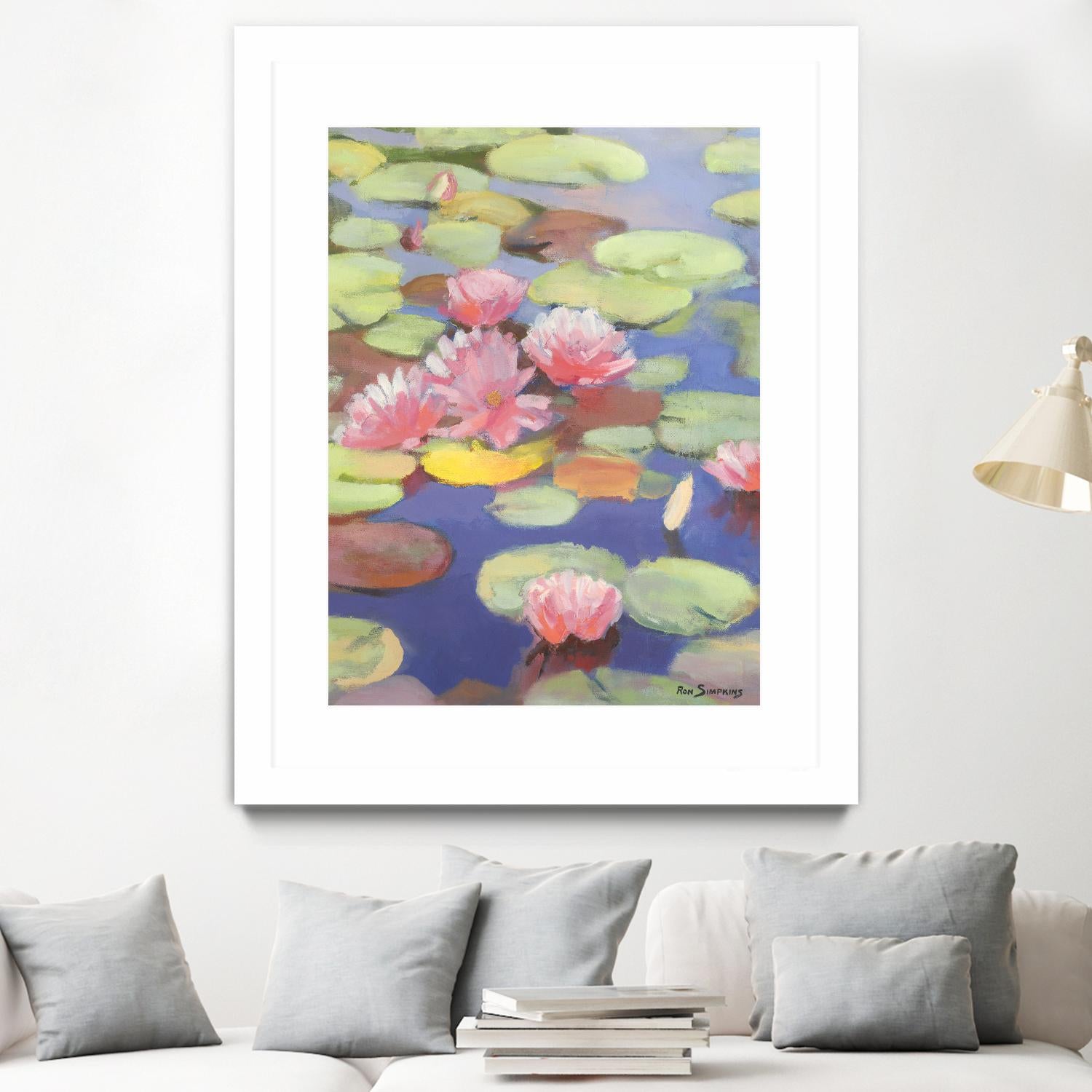 Passion in Pink by Ron Simpkins on GIANT ART - pink flowers nénuphars