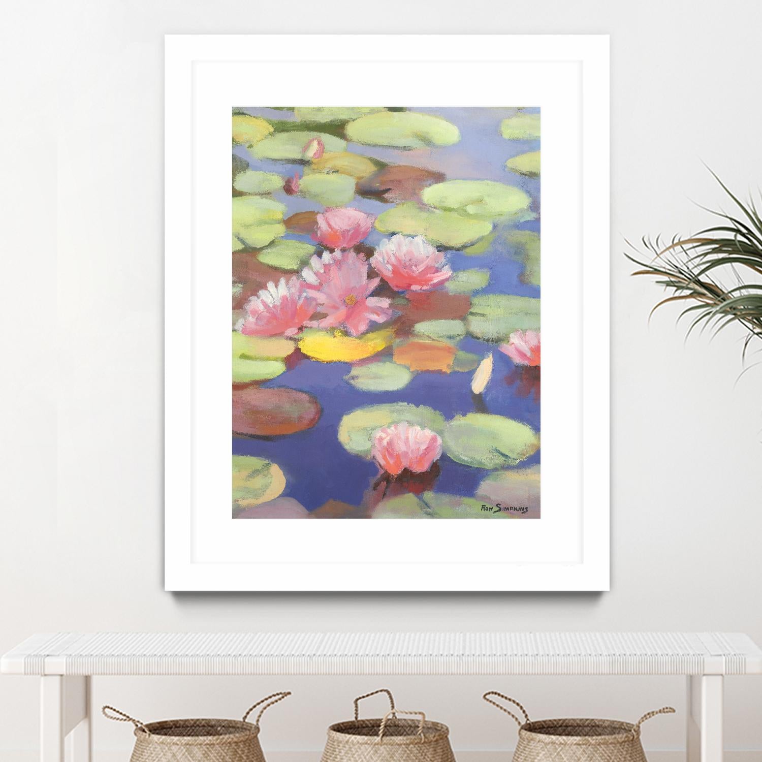 Passion in Pink by Ron Simpkins on GIANT ART - pink flowers nénuphars