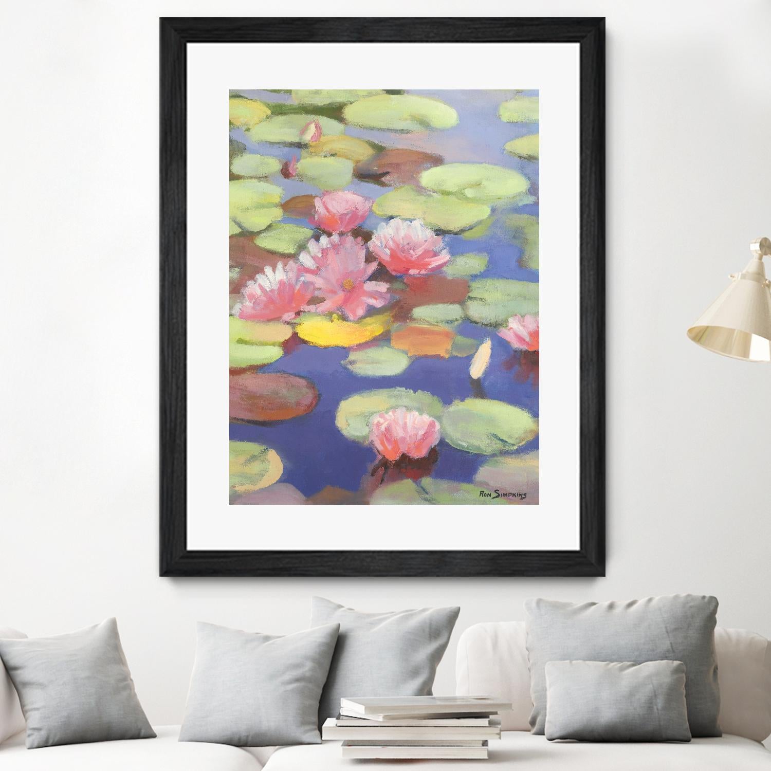 Passion in Pink by Ron Simpkins on GIANT ART - pink flowers nénuphars