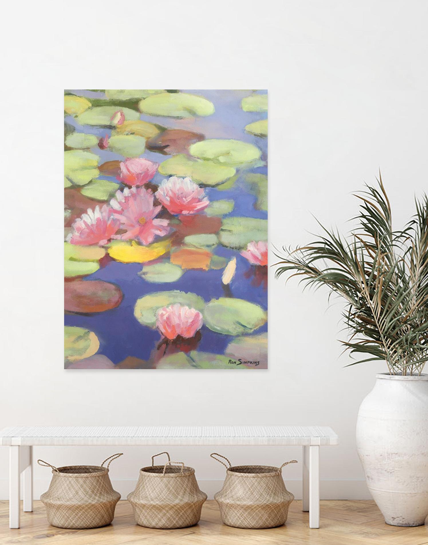 Passion in Pink by Ron Simpkins on GIANT ART - pink flowers nénuphars