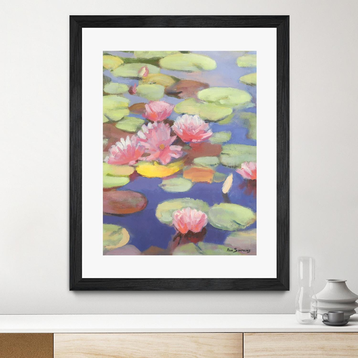 Passion in Pink by Ron Simpkins on GIANT ART - pink flowers nénuphars