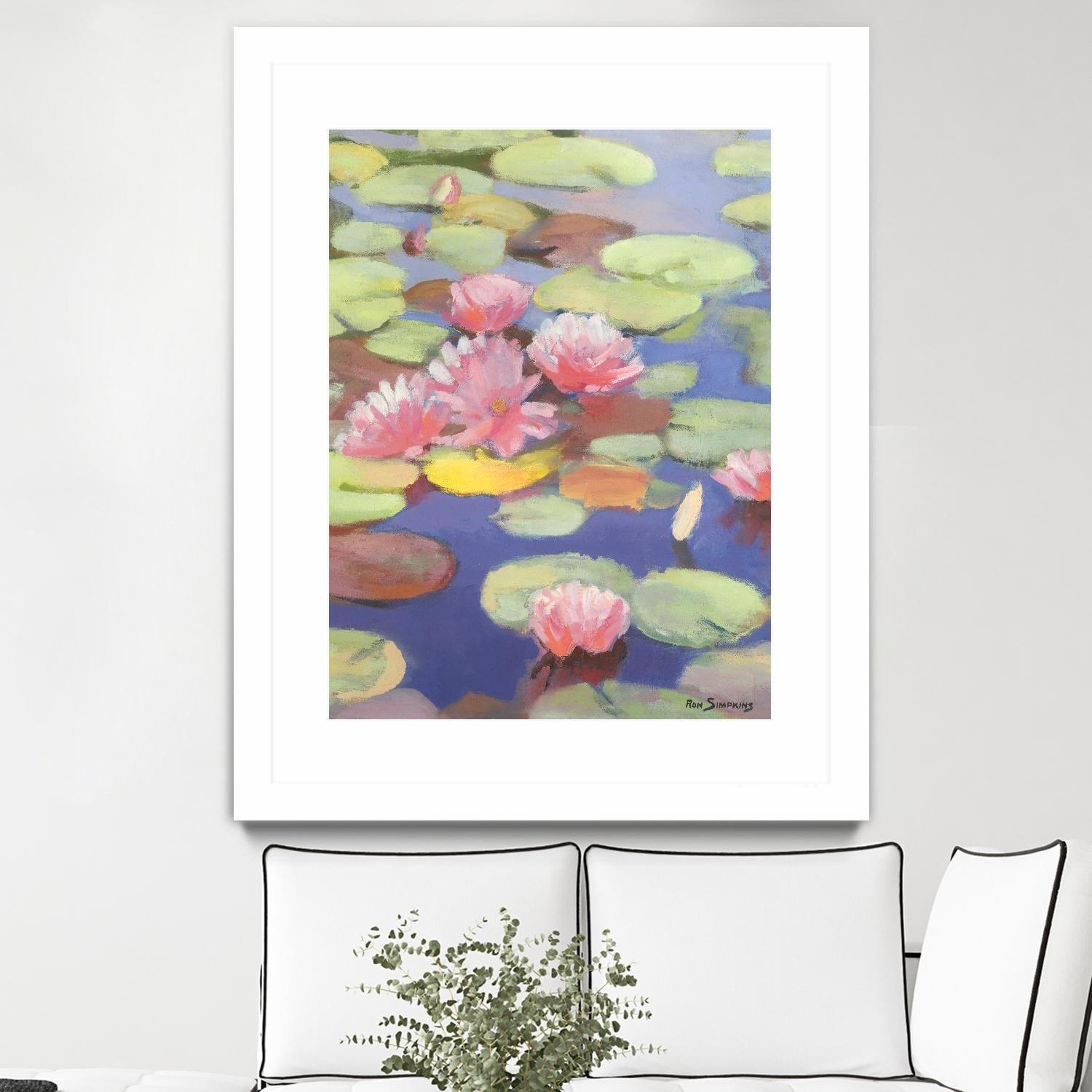 Passion in Pink by Ron Simpkins on GIANT ART - pink flowers nénuphars