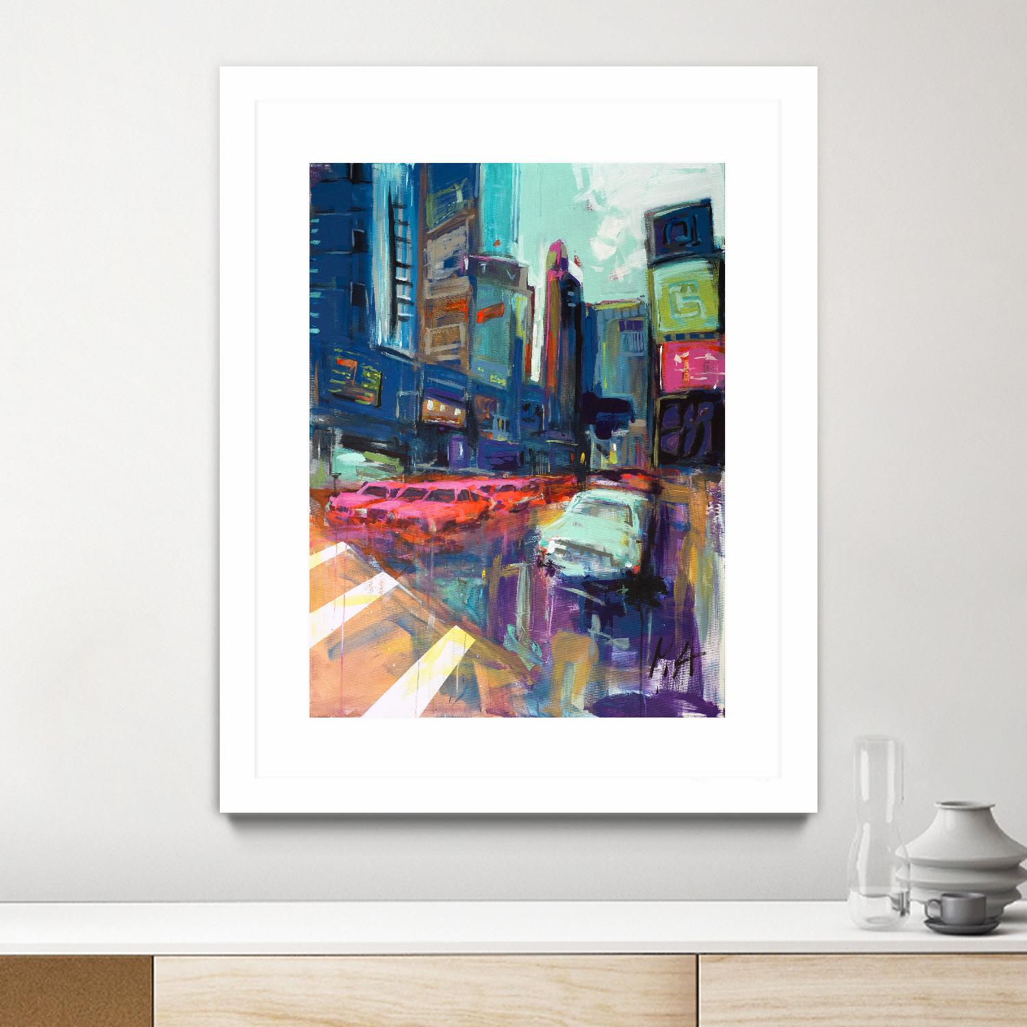 Trafic City by Marc Archambault on GIANT ART - pink architecture artistes du québec