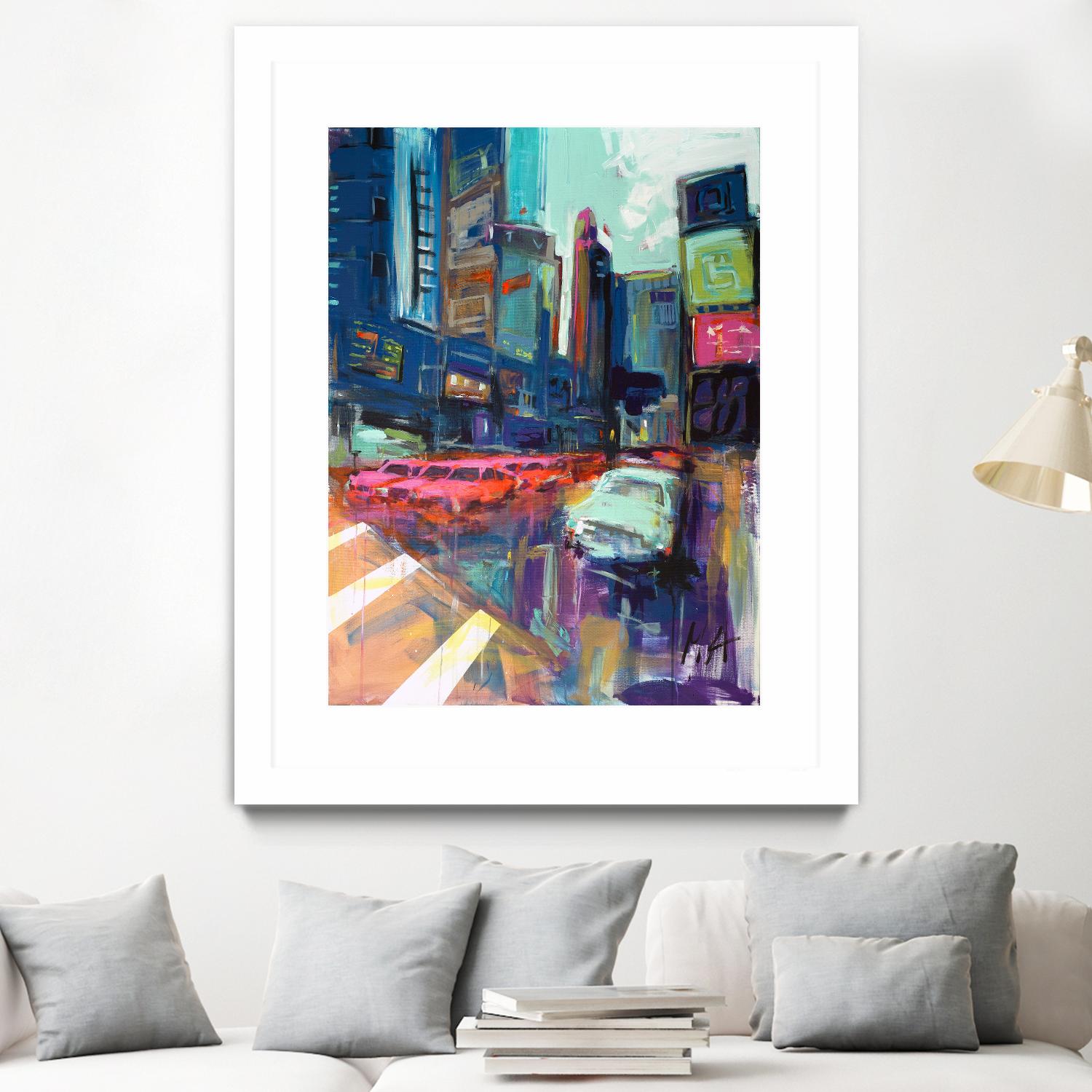 Trafic City by Marc Archambault on GIANT ART - pink architecture artistes du québec