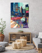 Trafic City by Marc Archambault on GIANT ART - pink architecture artistes du québec