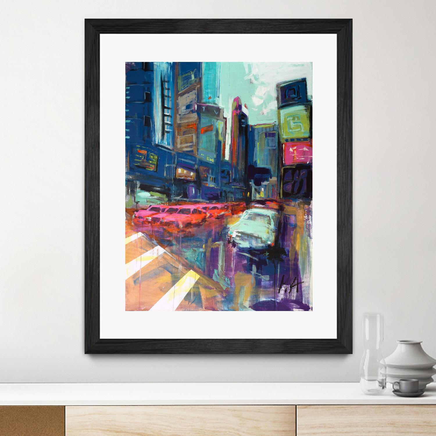 Trafic City by Marc Archambault on GIANT ART - pink architecture artistes du québec