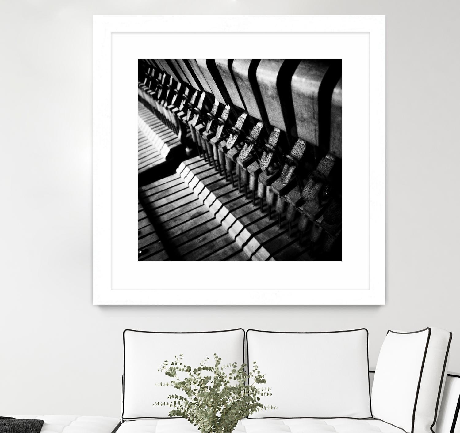 Piano XII by Jean-François Dupuis on GIANT ART - white black & white piano