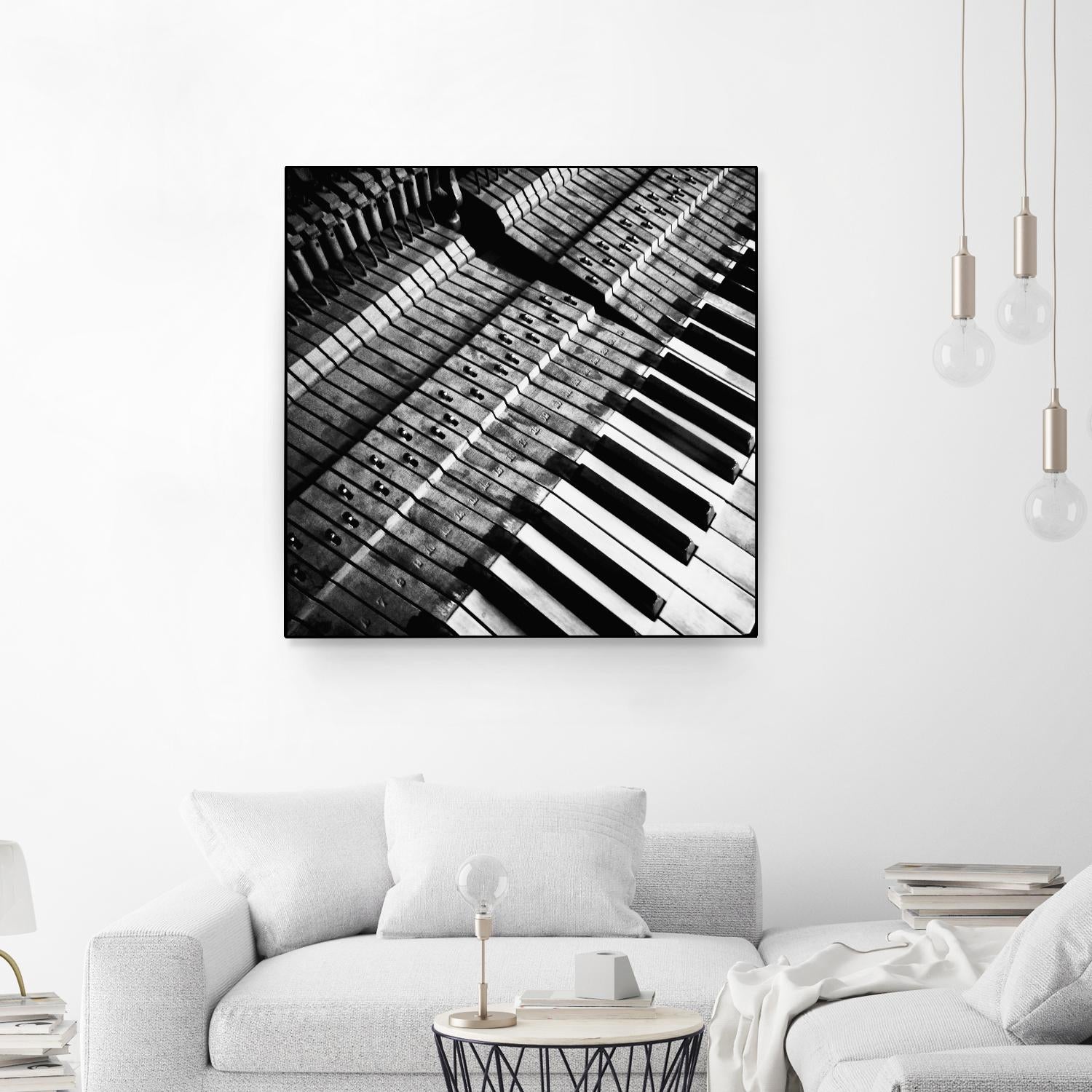 Piano XVI by Jean-François Dupuis on GIANT ART - white black & white piano