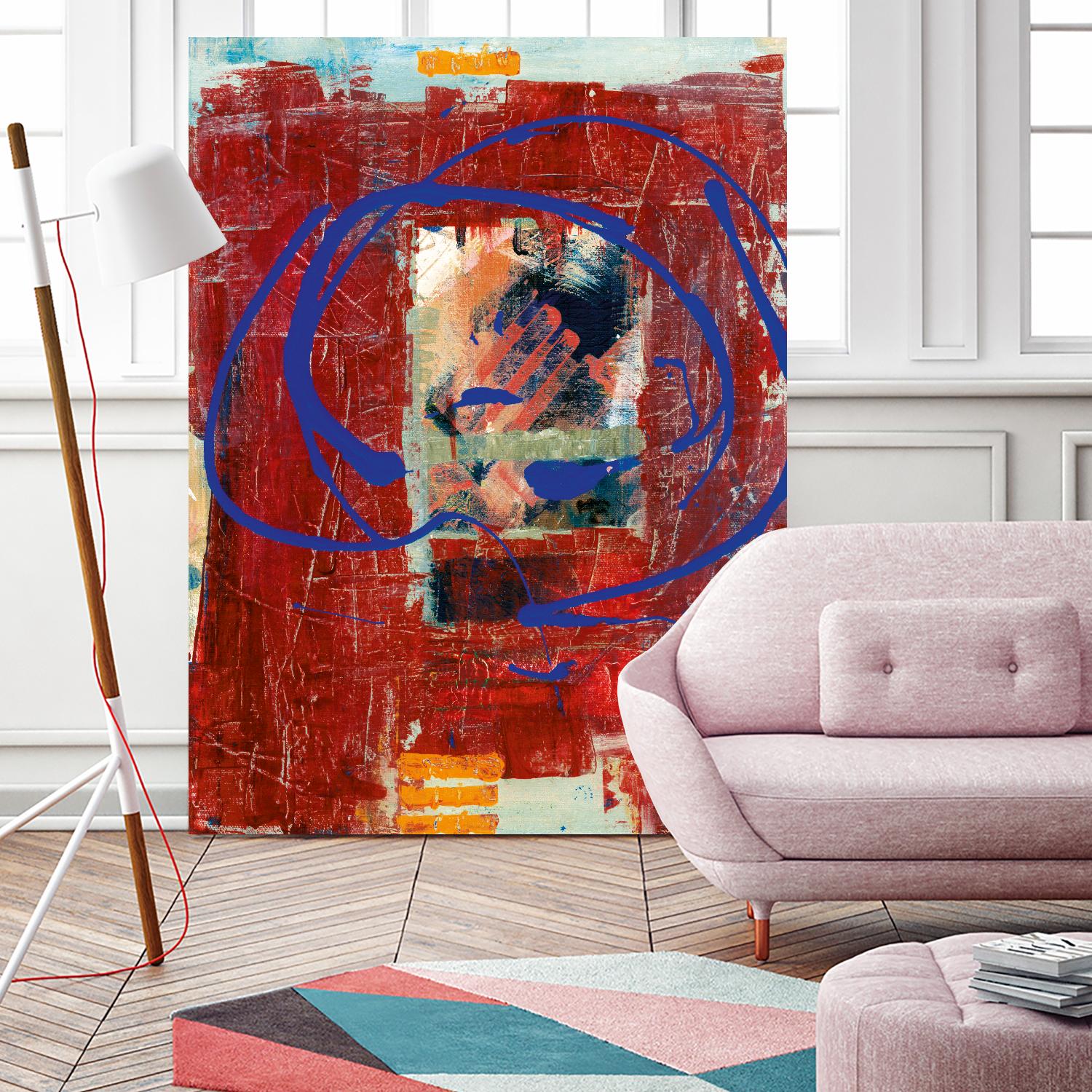 Bonheur by Jacques Clement on GIANT ART - blue abstract