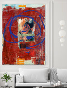 Bonheur by Jacques Clement on GIANT ART - blue abstract