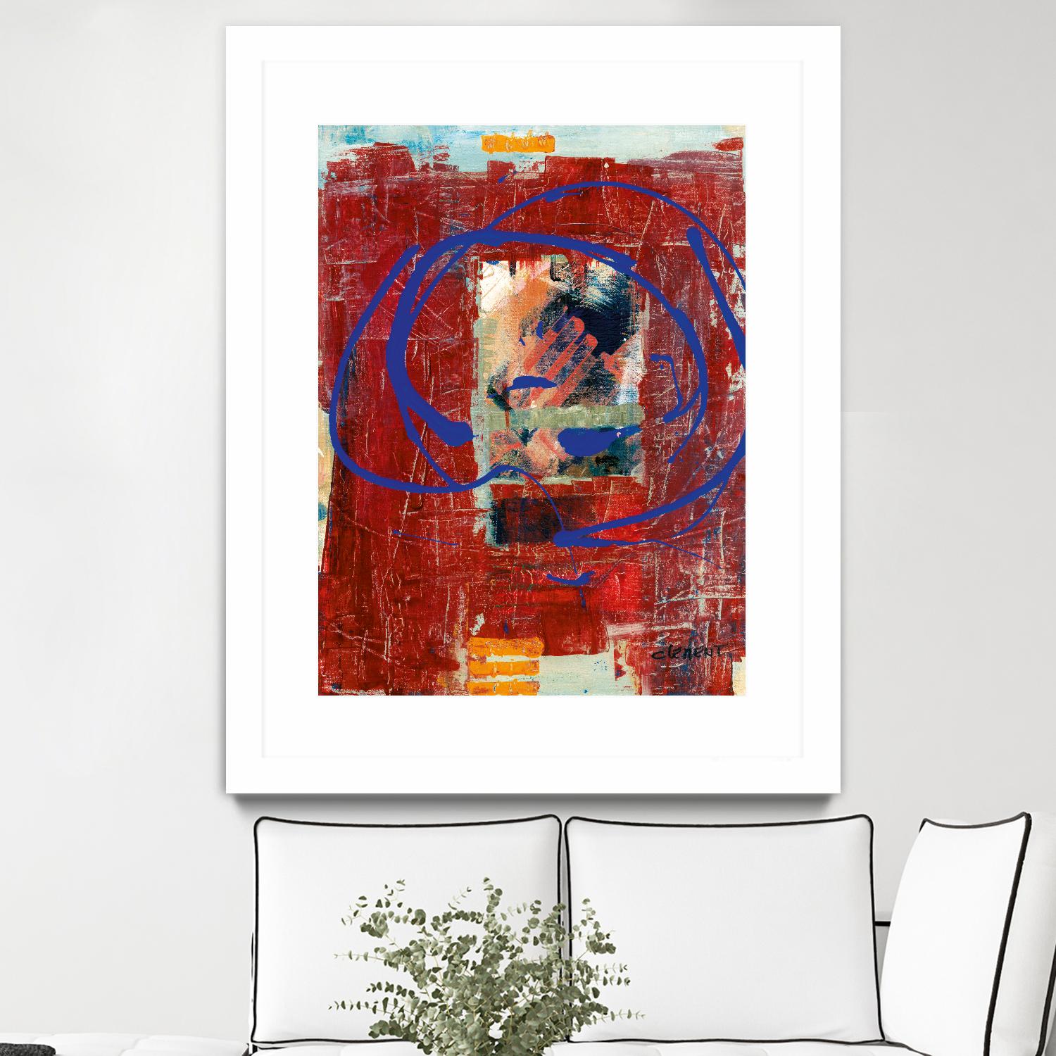 Bonheur by Jacques Clement on GIANT ART - red abstract artistes du québec