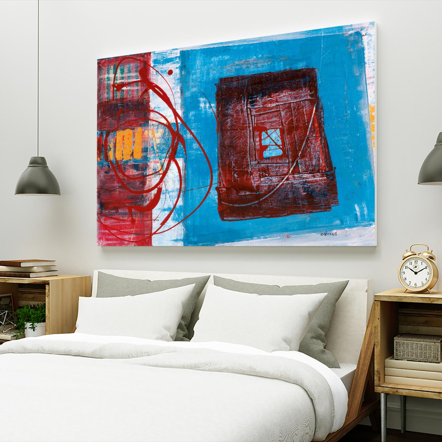 Enthousiasme by Jacques Clement on GIANT ART - blue abstract