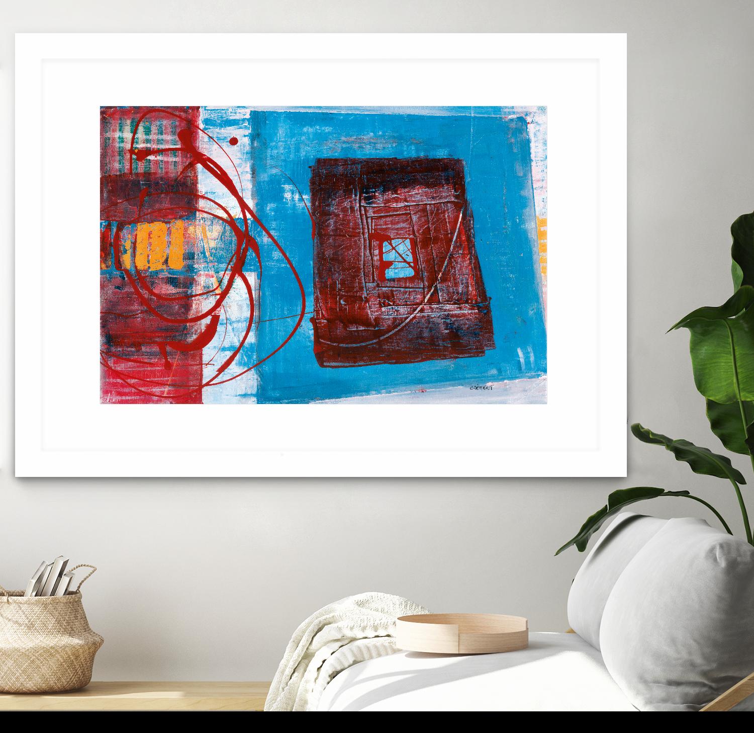 Enthousiasme by Jacques Clement on GIANT ART - red abstract