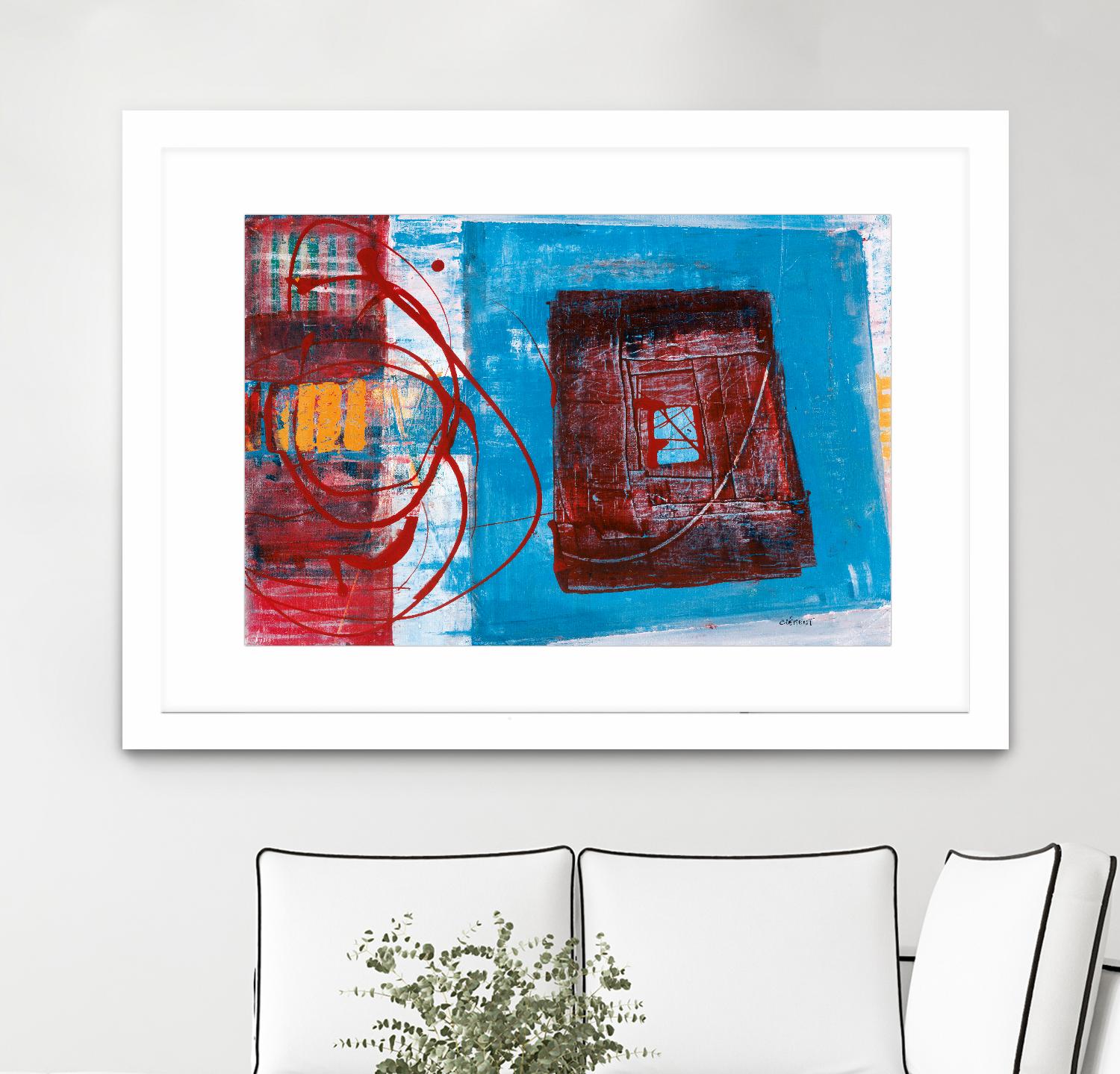 Enthousiasme by Jacques Clement on GIANT ART - red abstract