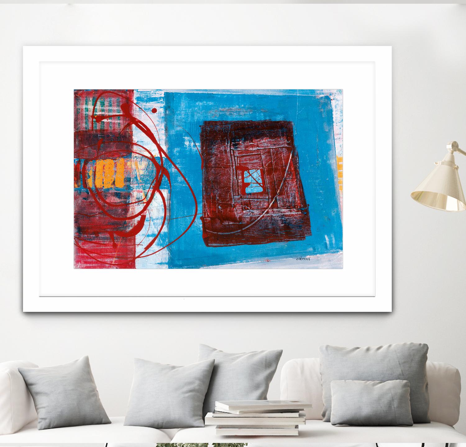 Enthousiasme by Jacques Clement on GIANT ART - red abstract