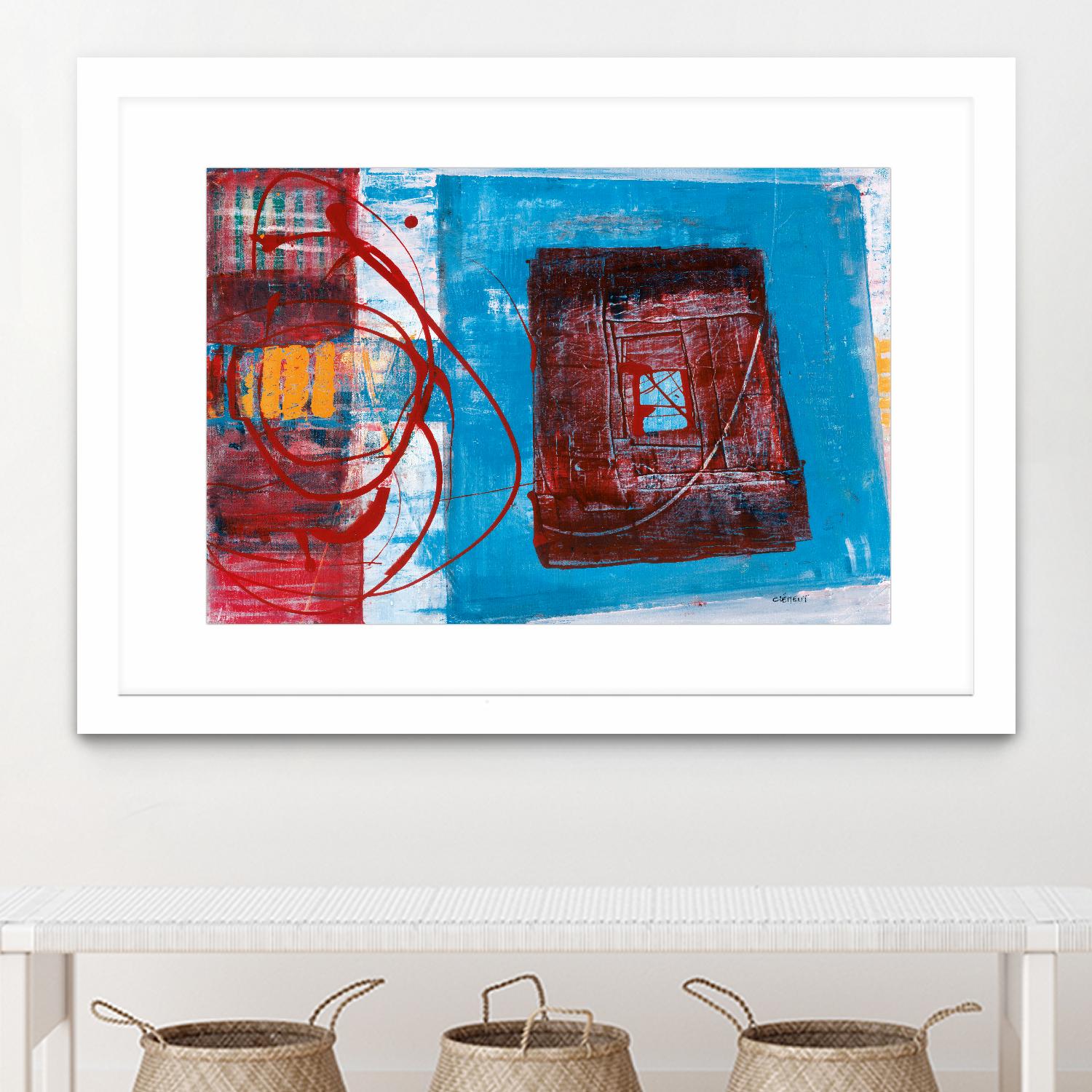 Enthousiasme by Jacques Clement on GIANT ART - red abstract