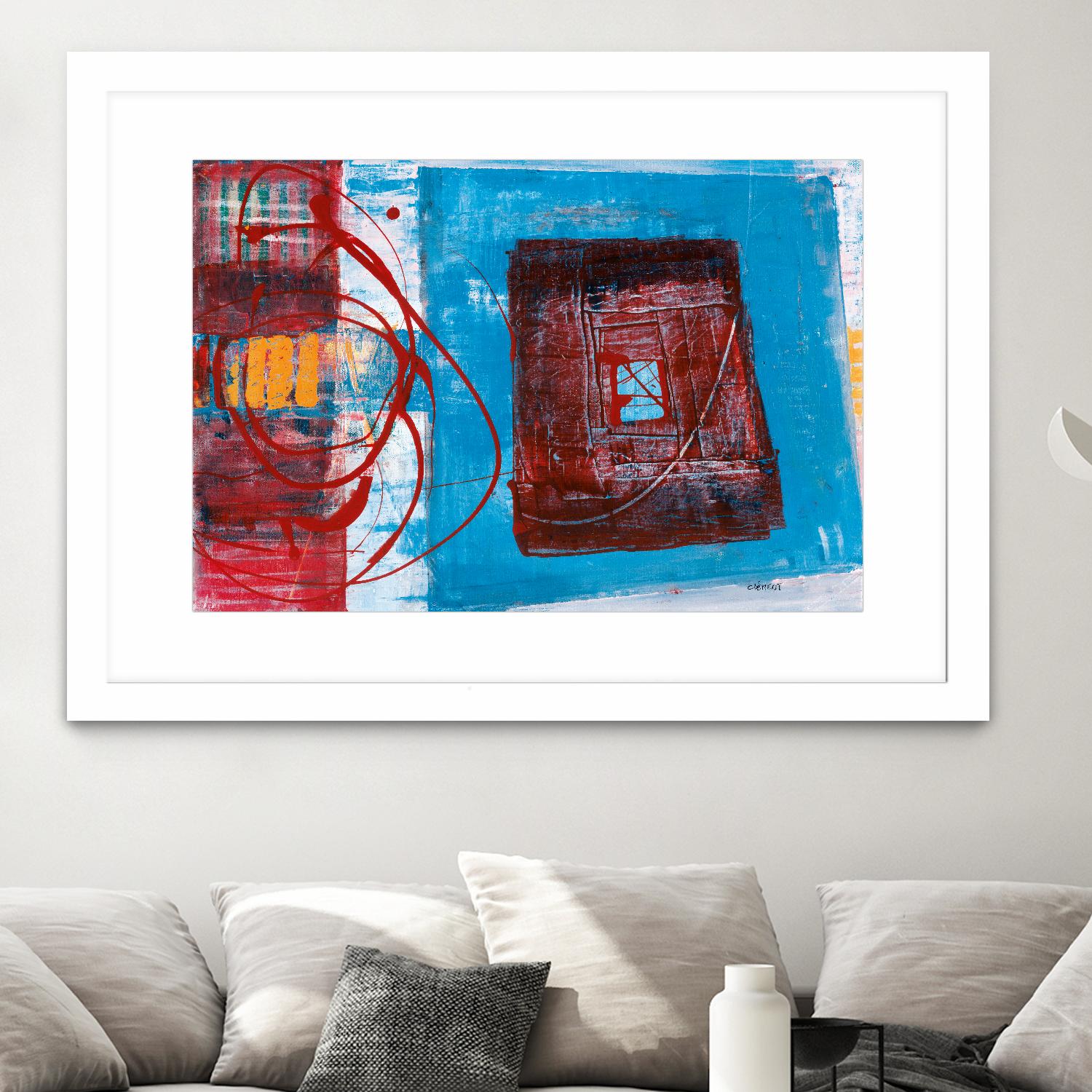 Enthousiasme by Jacques Clement on GIANT ART - red abstract