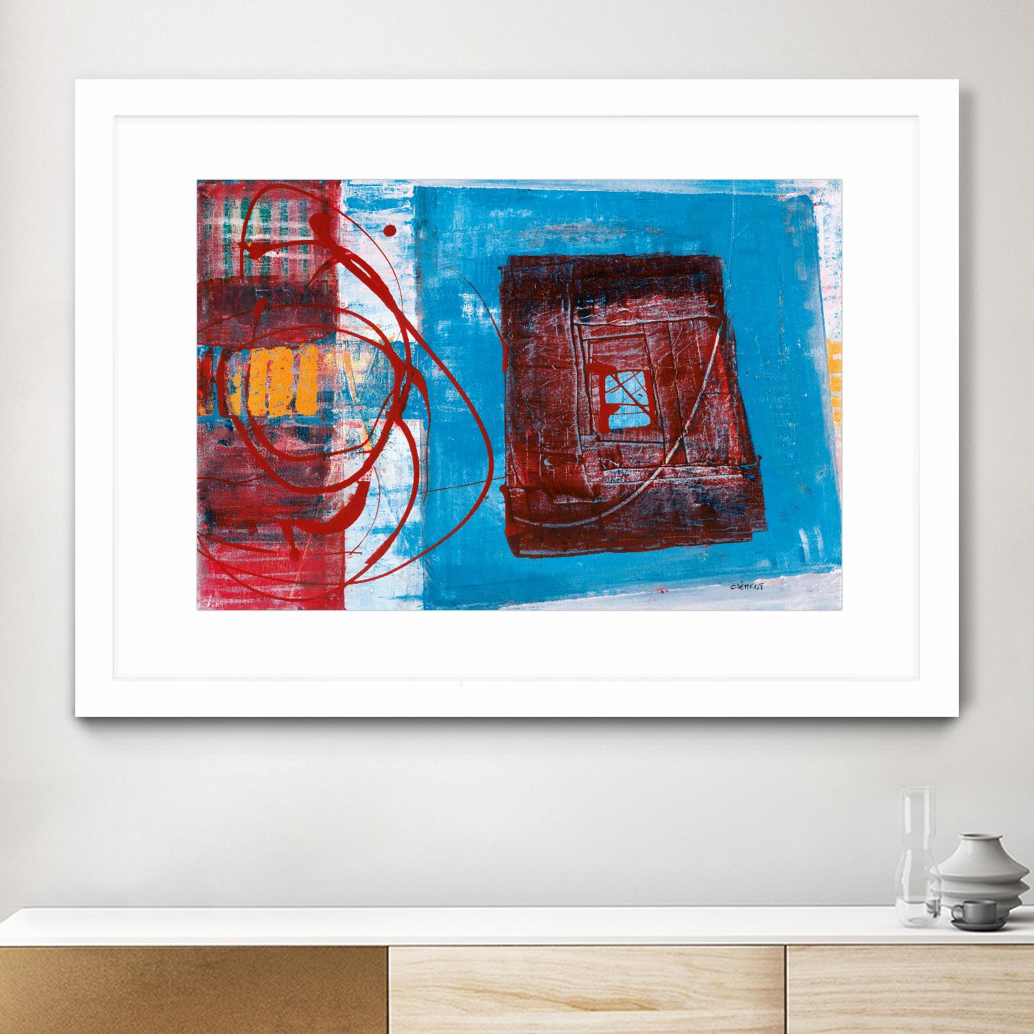 Enthousiasme by Jacques Clement on GIANT ART - red abstract