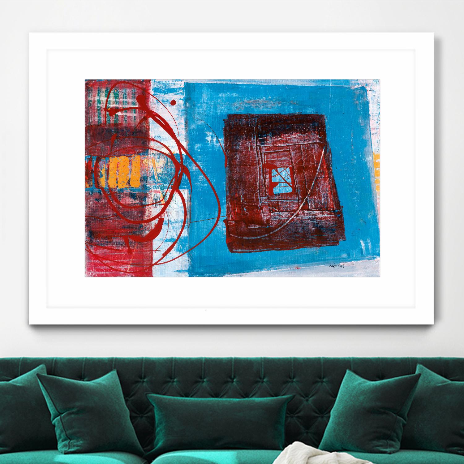 Enthousiasme by Jacques Clement on GIANT ART - red abstract