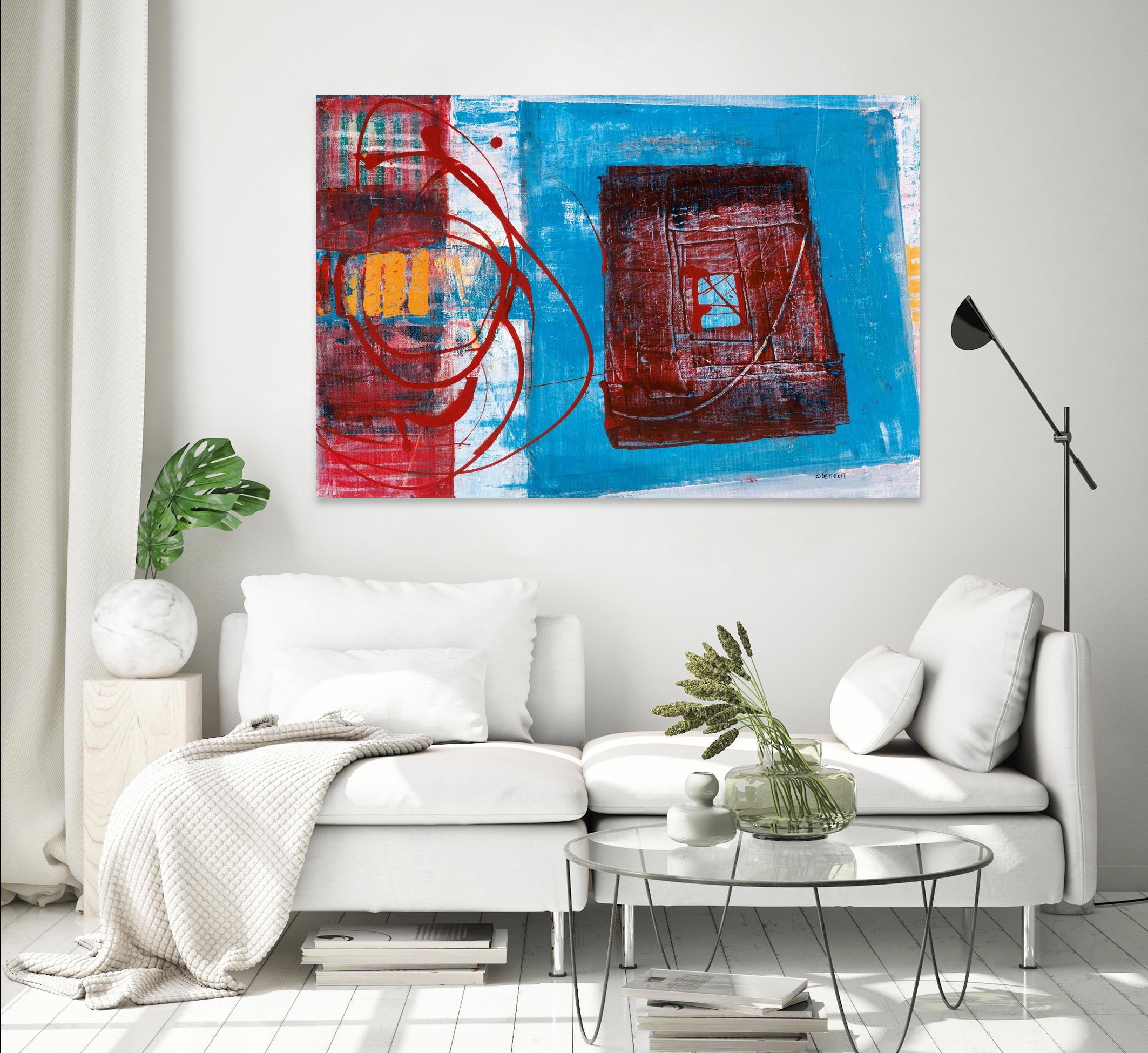 Enthousiasme by Jacques Clement on GIANT ART - red abstract