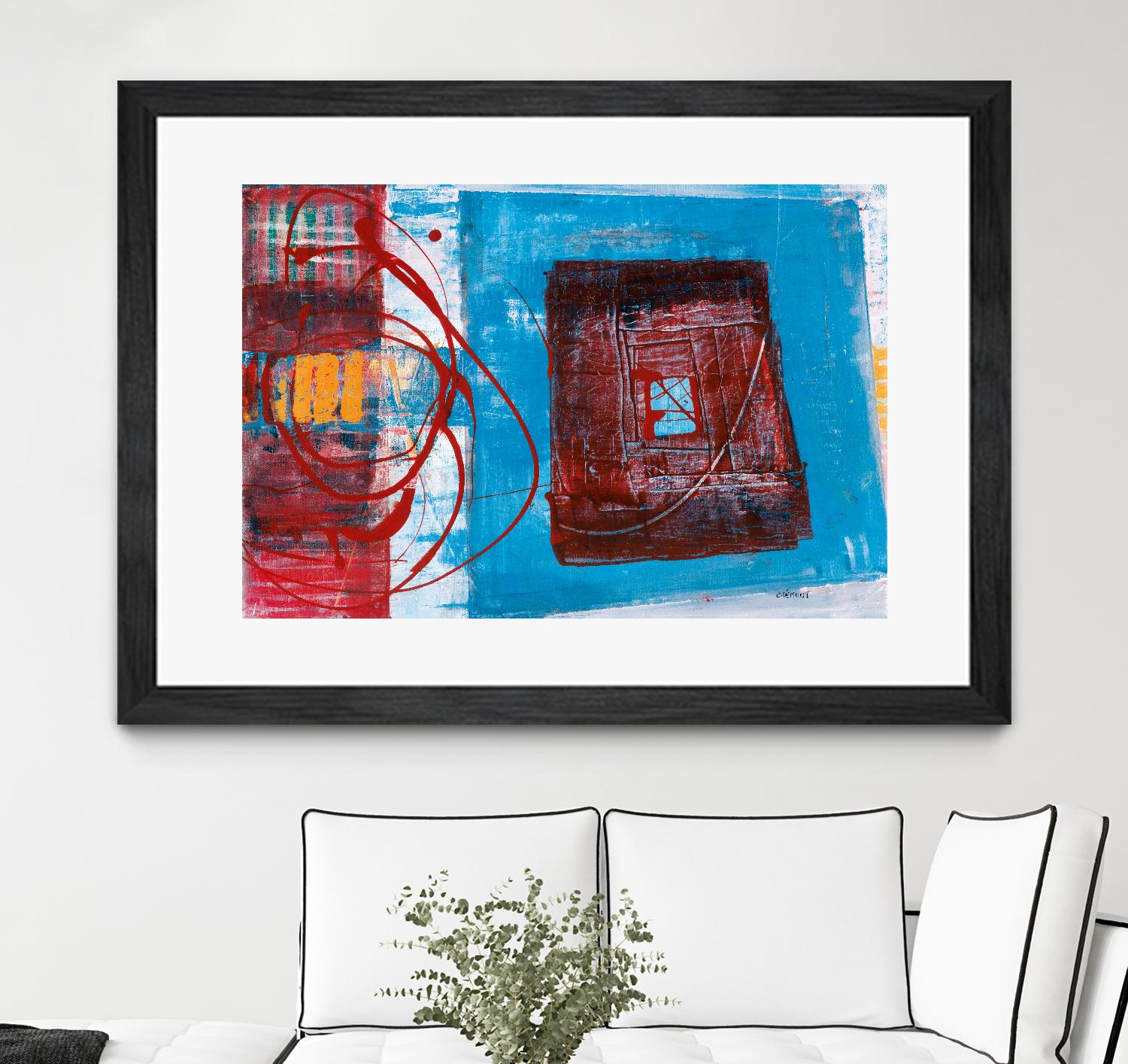 Enthousiasme by Jacques Clement on GIANT ART - red abstract