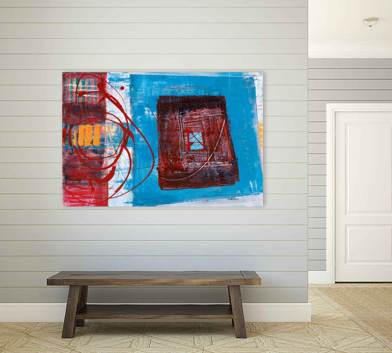 Enthousiasme by Jacques Clement on GIANT ART - red abstract