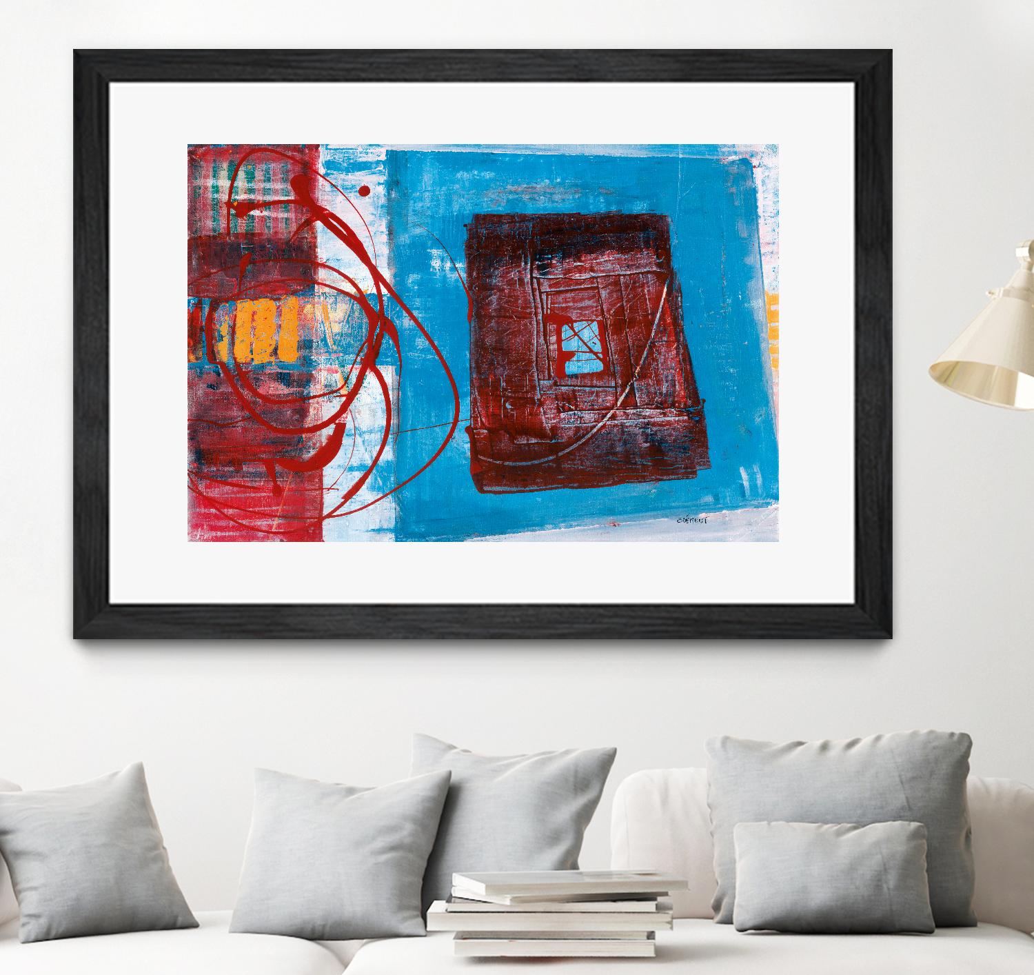 Enthousiasme by Jacques Clement on GIANT ART - red abstract