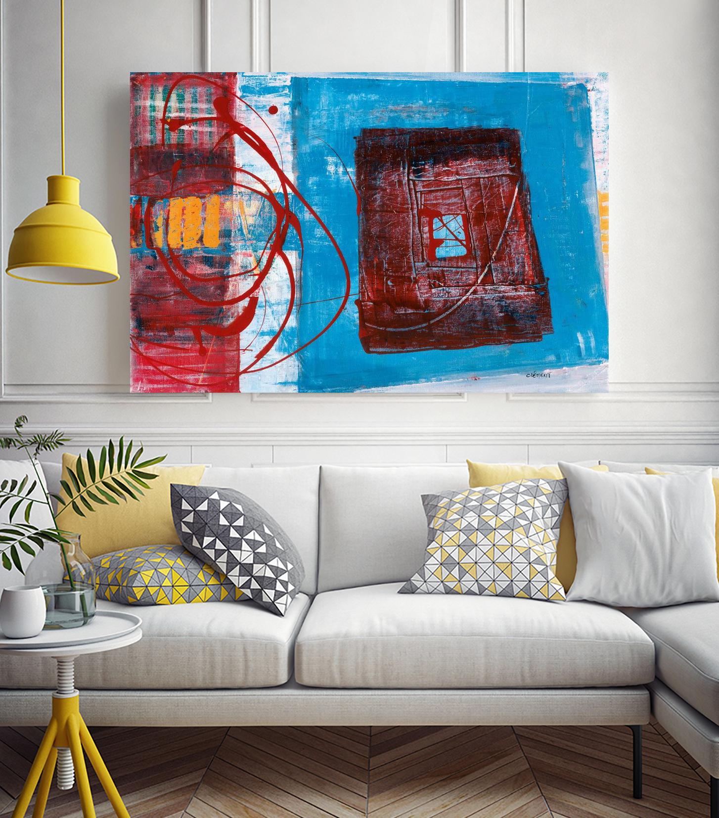 Enthousiasme by Jacques Clement on GIANT ART - red abstract