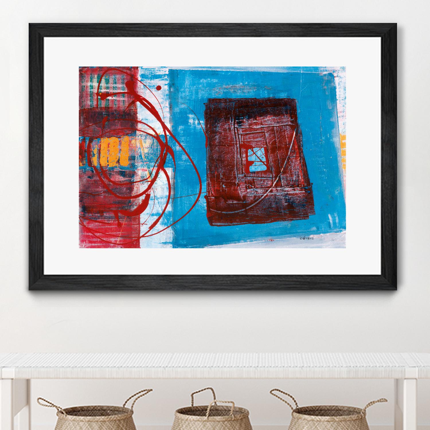 Enthousiasme by Jacques Clement on GIANT ART - red abstract