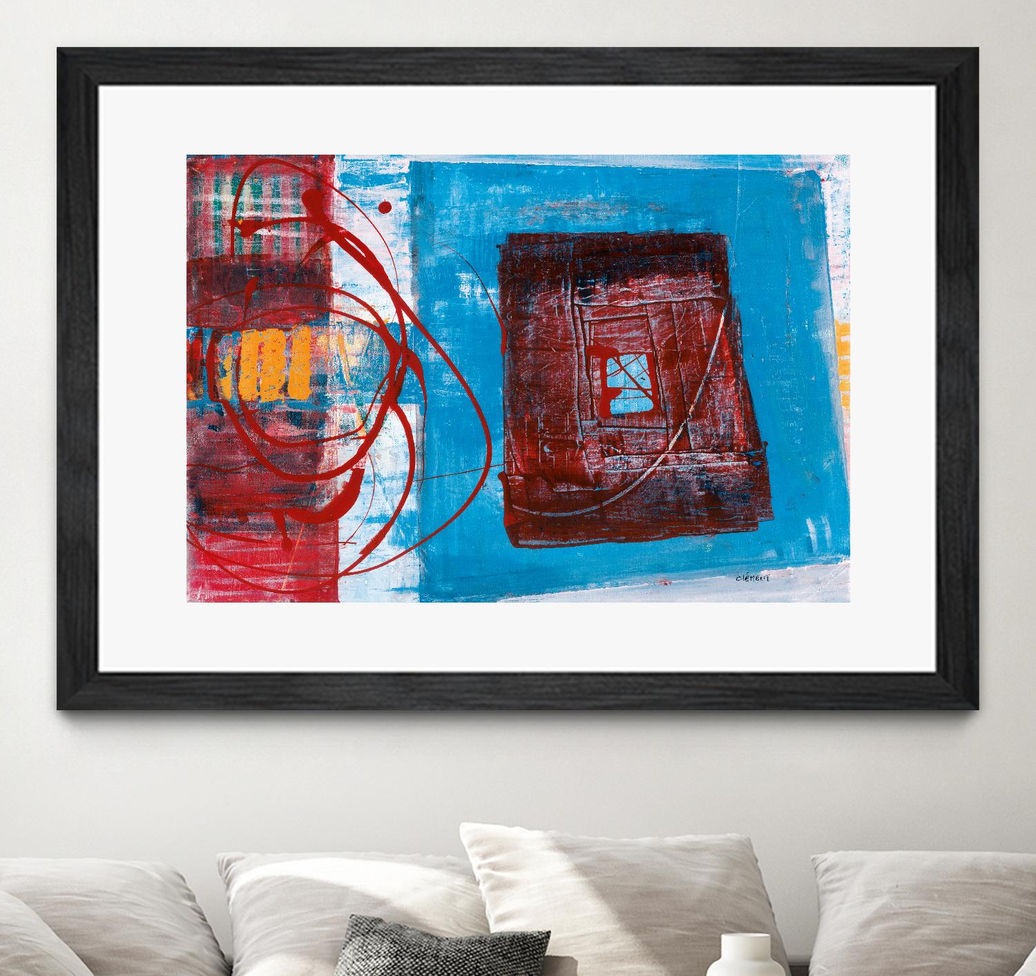 Enthousiasme by Jacques Clement on GIANT ART - red abstract