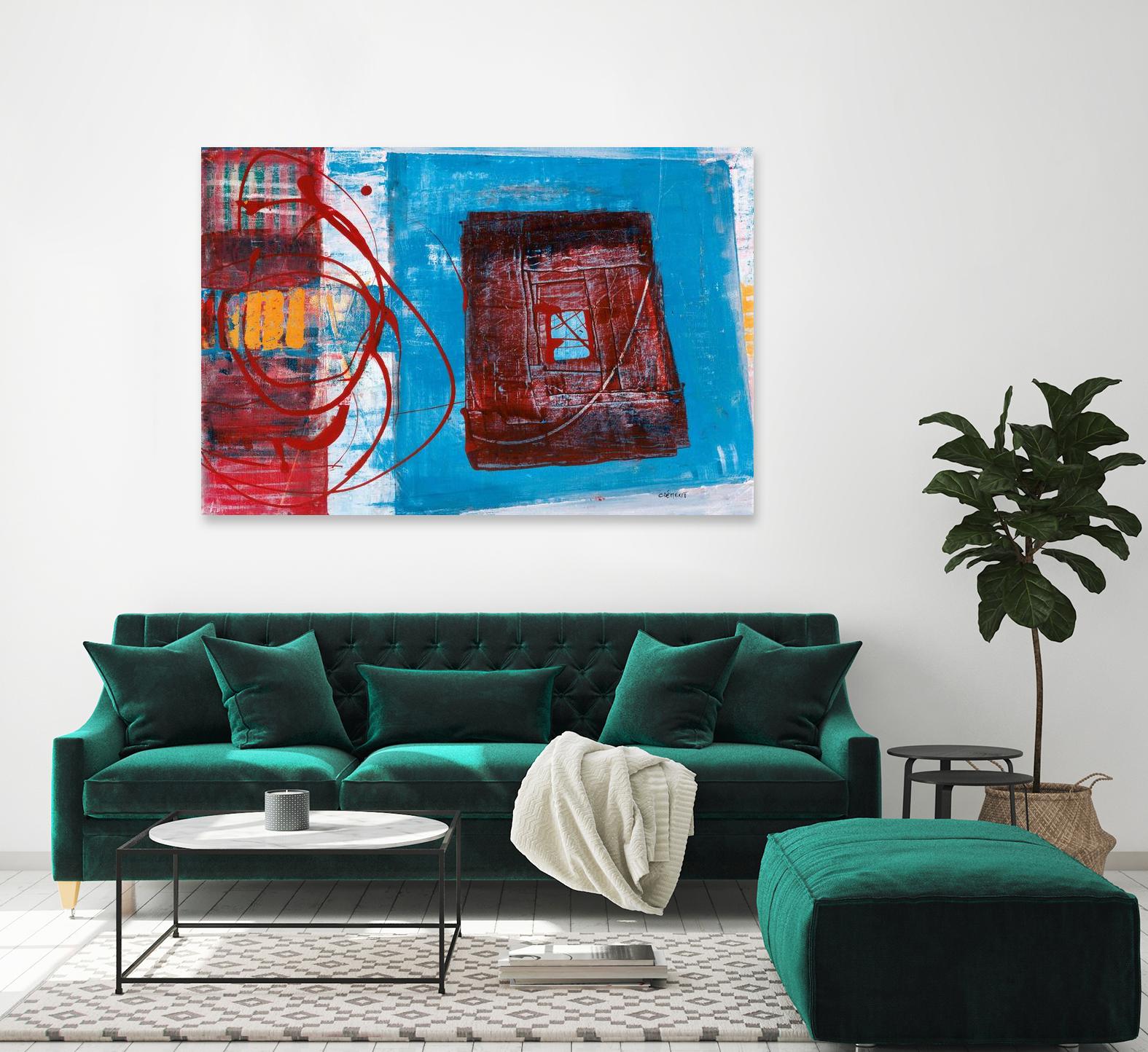 Enthousiasme by Jacques Clement on GIANT ART - red abstract