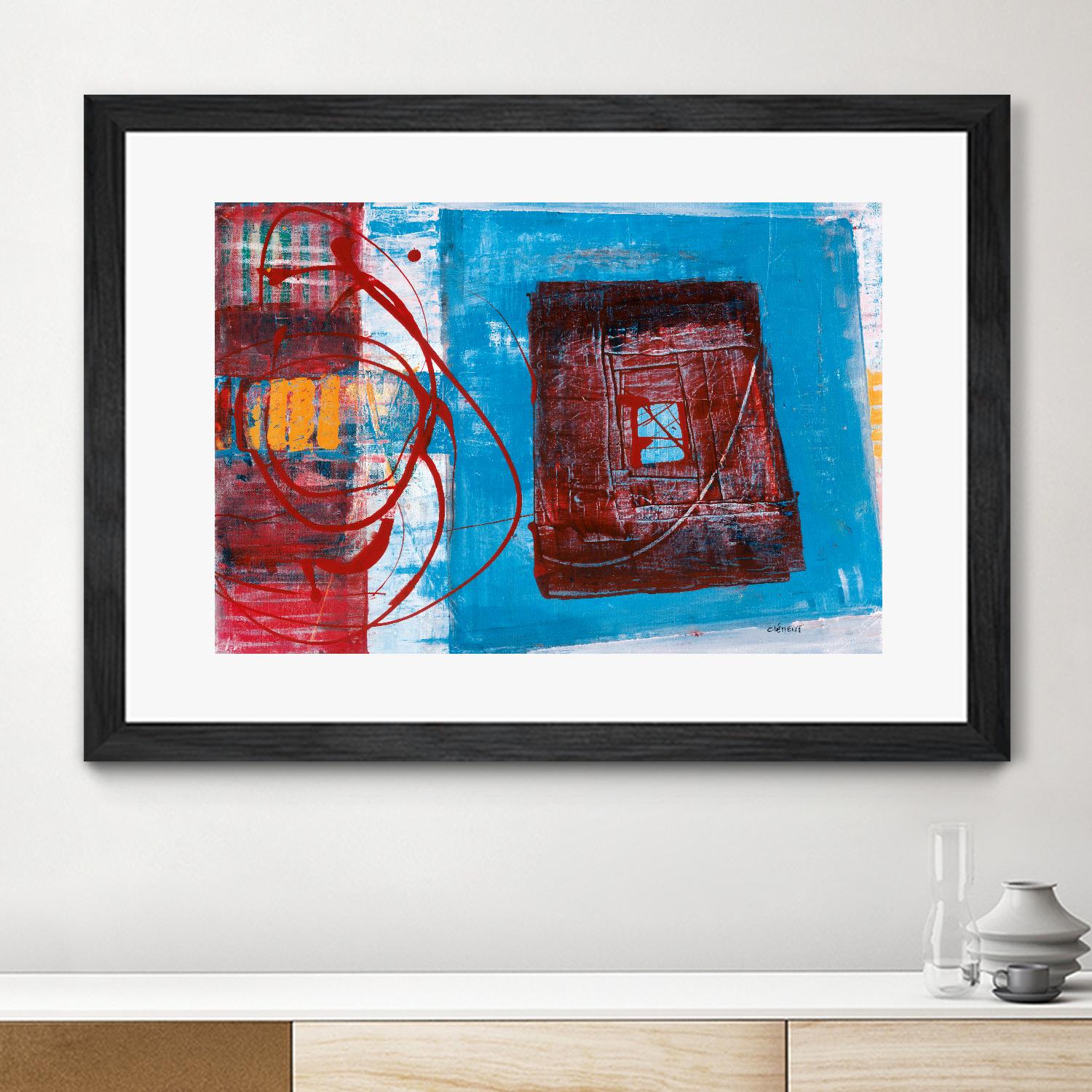 Enthousiasme by Jacques Clement on GIANT ART - red abstract