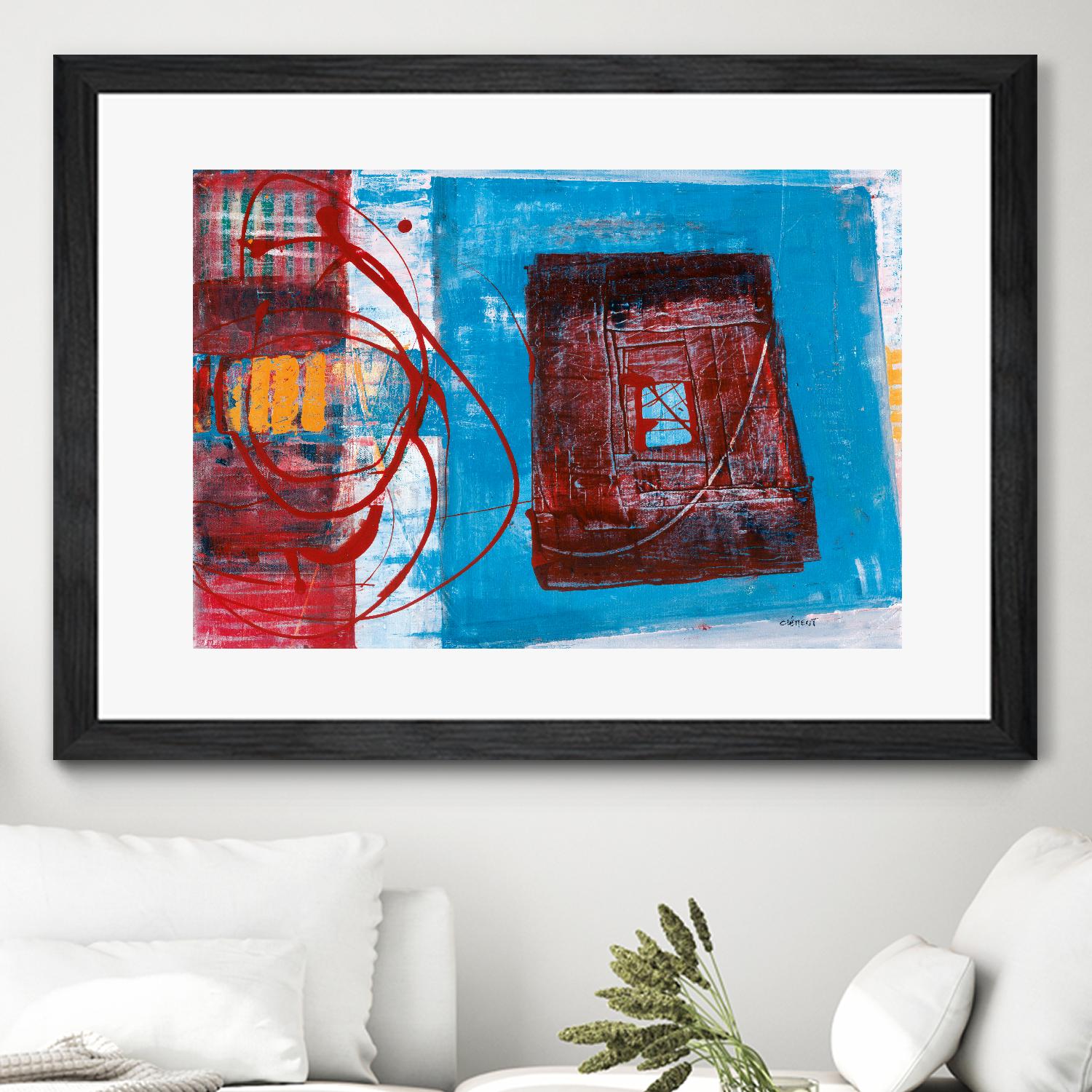 Enthousiasme by Jacques Clement on GIANT ART - red abstract