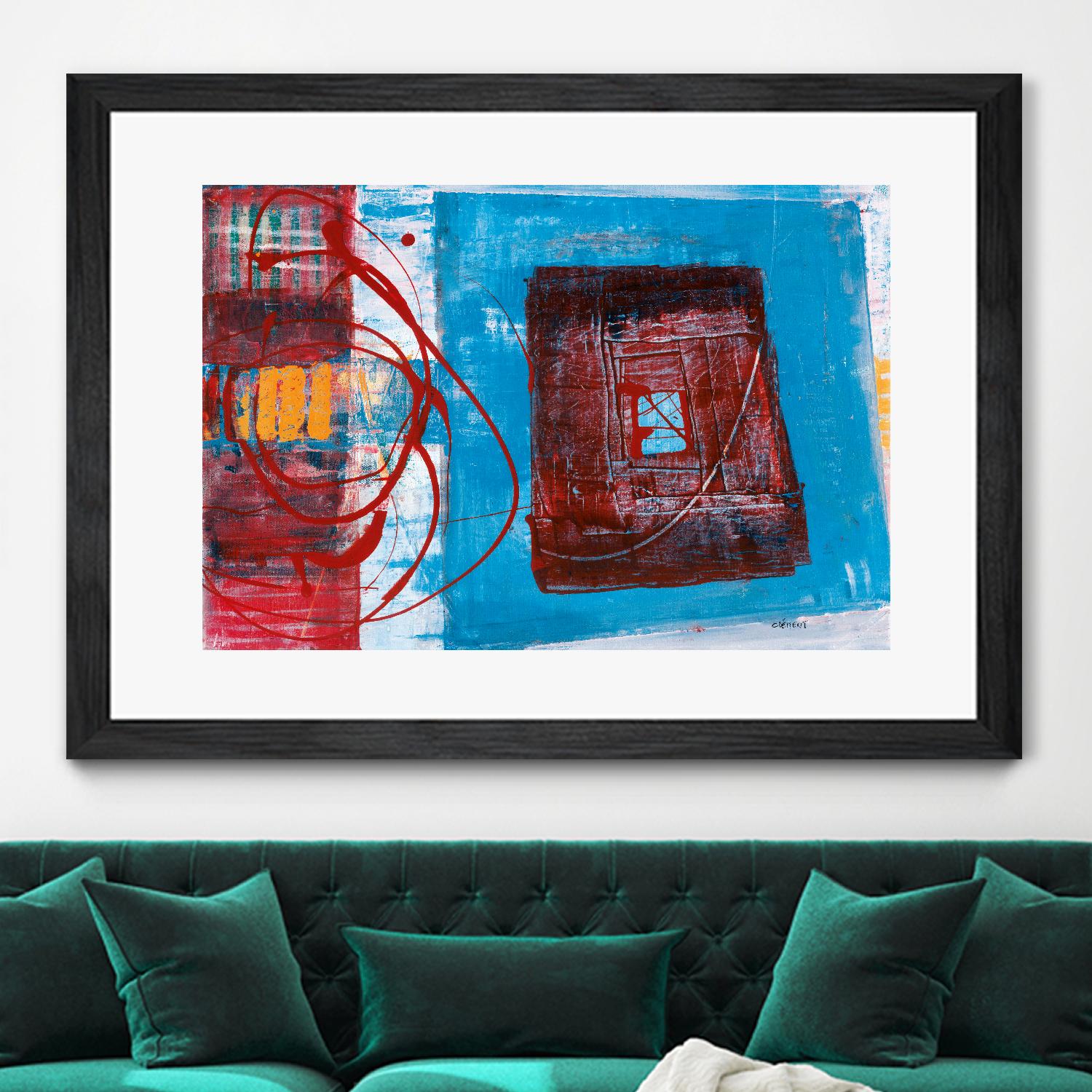 Enthousiasme by Jacques Clement on GIANT ART - red abstract