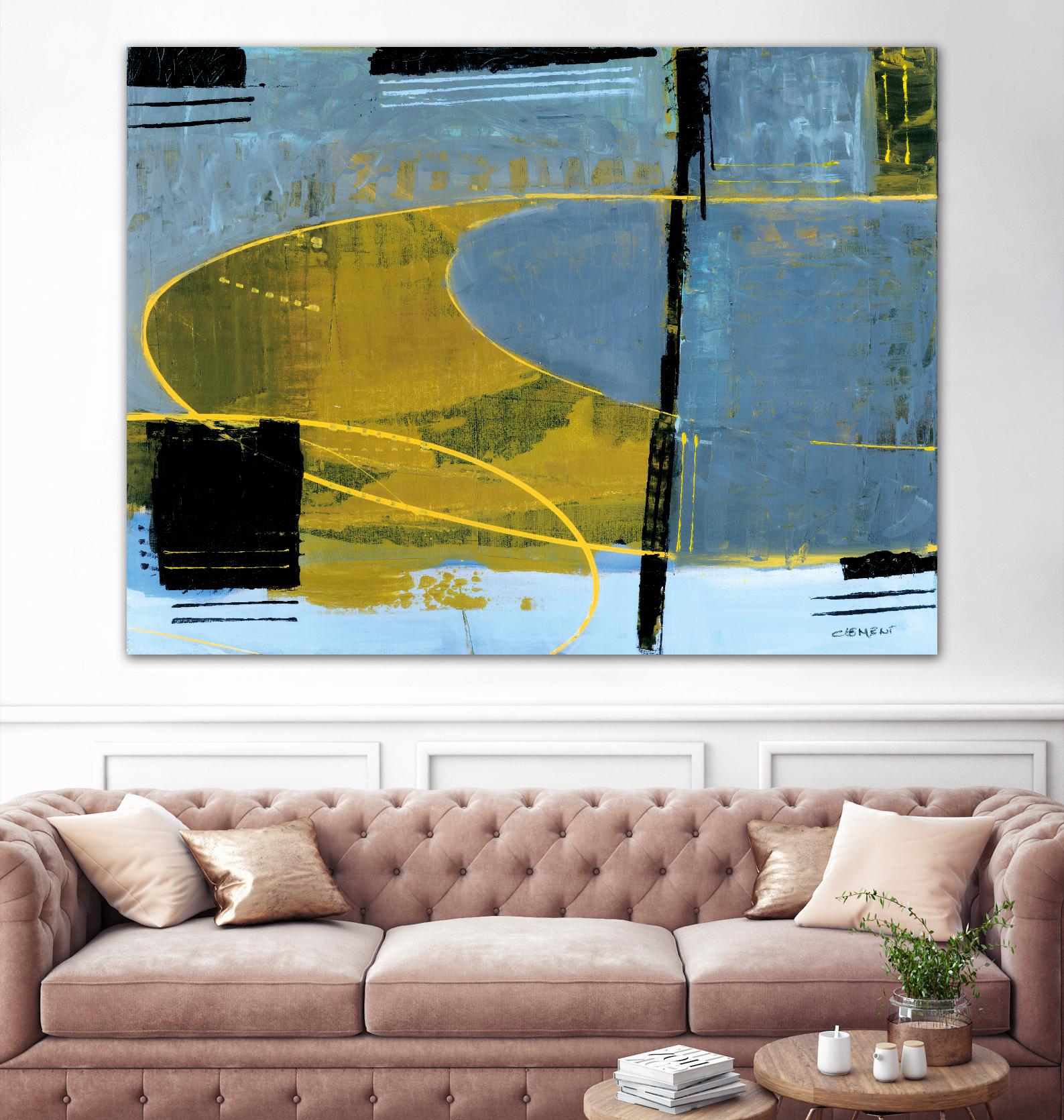 Exultation by Jacques Clement on GIANT ART - yellow abstract