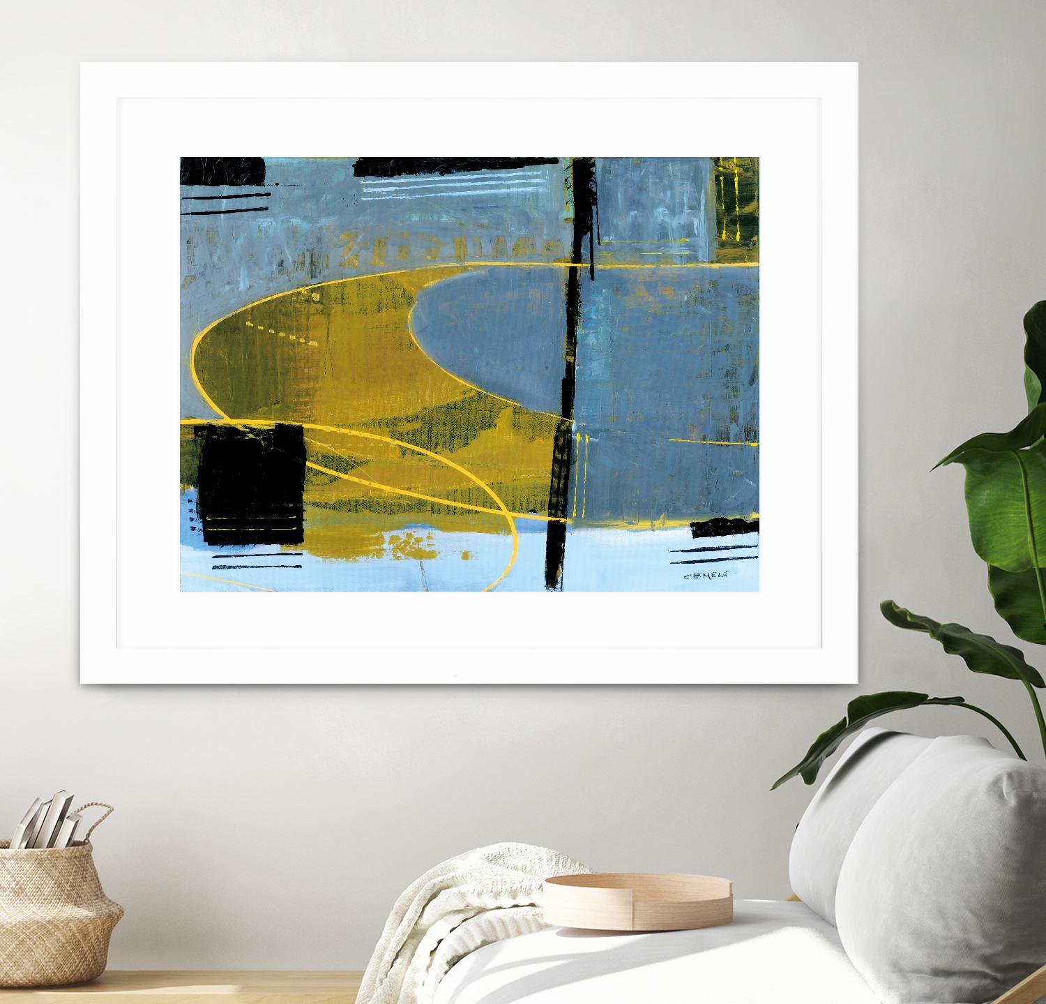 Exultation by Jacques Clement on GIANT ART - blue abstract