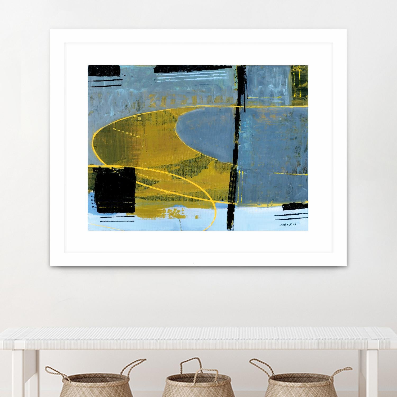 Exultation by Jacques Clement on GIANT ART - blue abstract