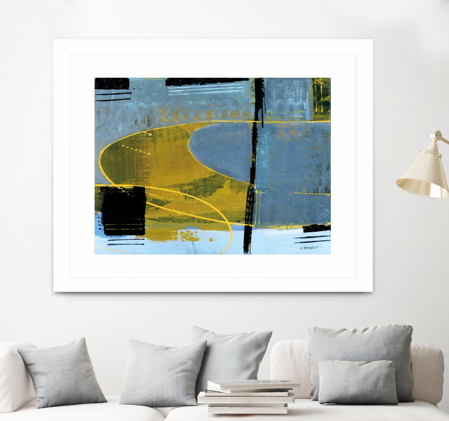 Exultation by Jacques Clement on GIANT ART - blue abstract