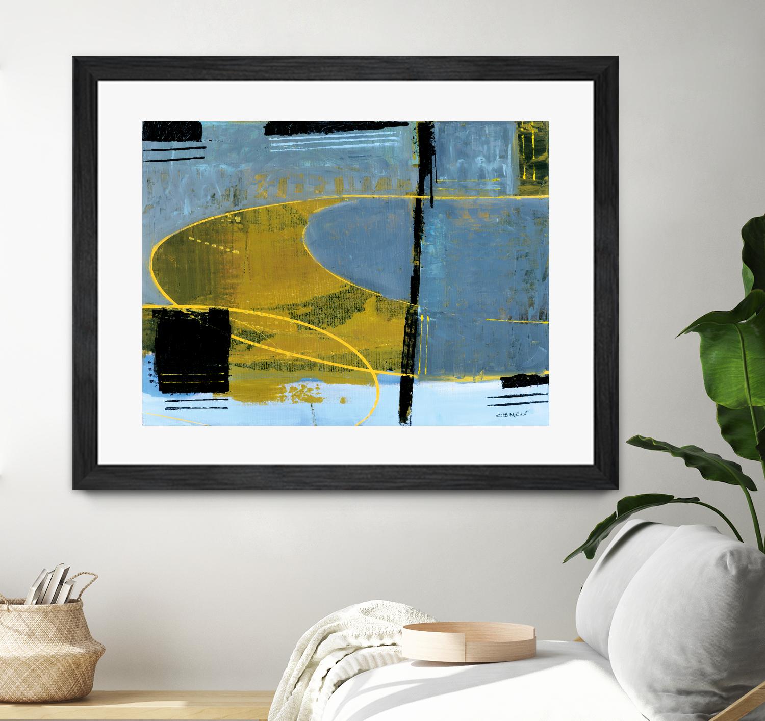 Exultation by Jacques Clement on GIANT ART - blue abstract