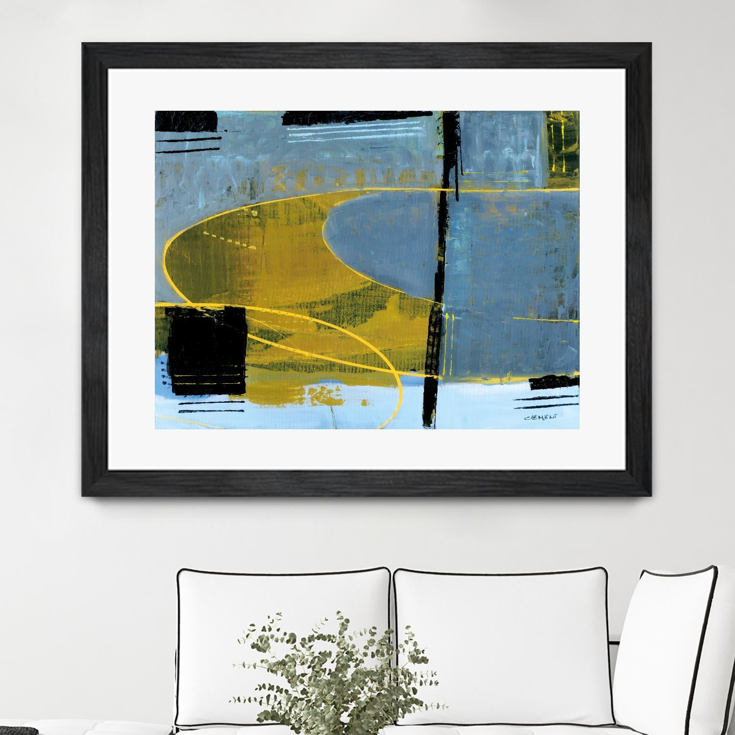 Exultation by Jacques Clement on GIANT ART - blue abstract