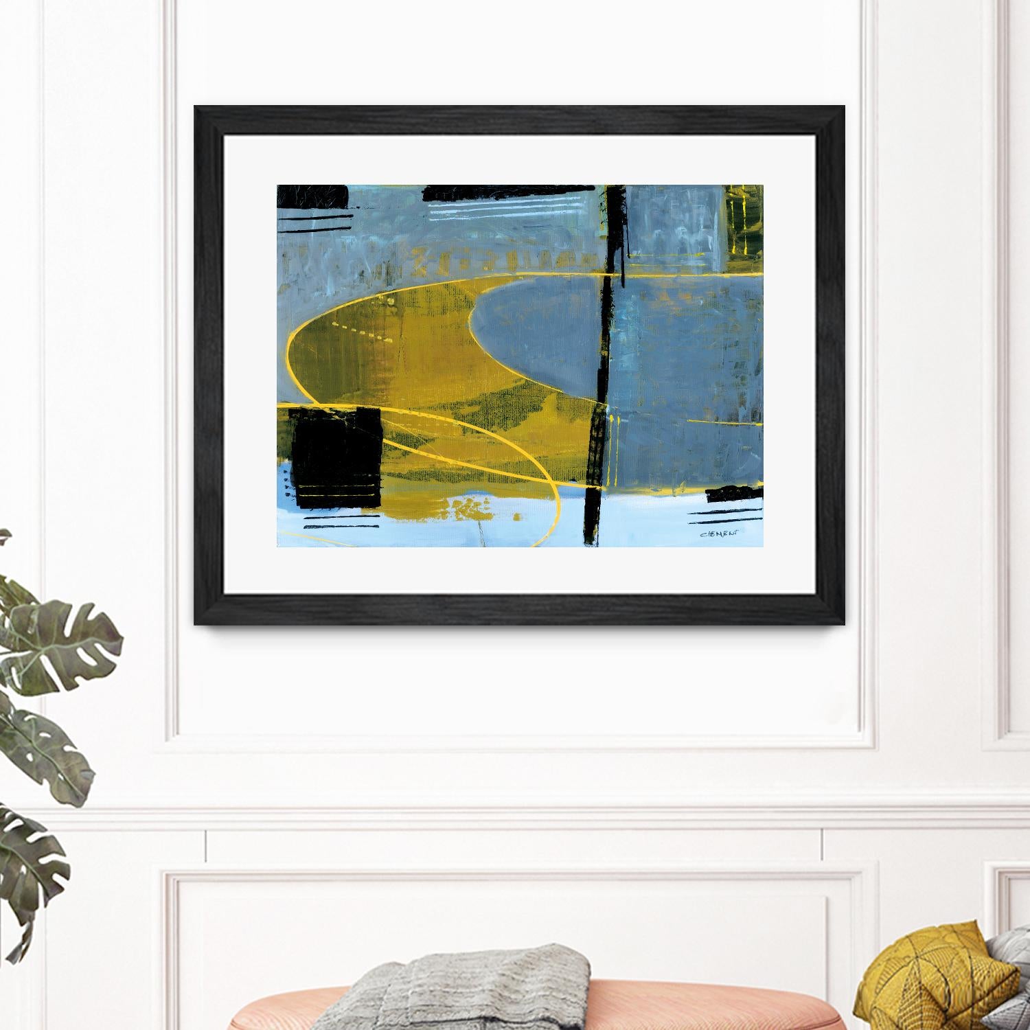 Exultation by Jacques Clement on GIANT ART - blue abstract