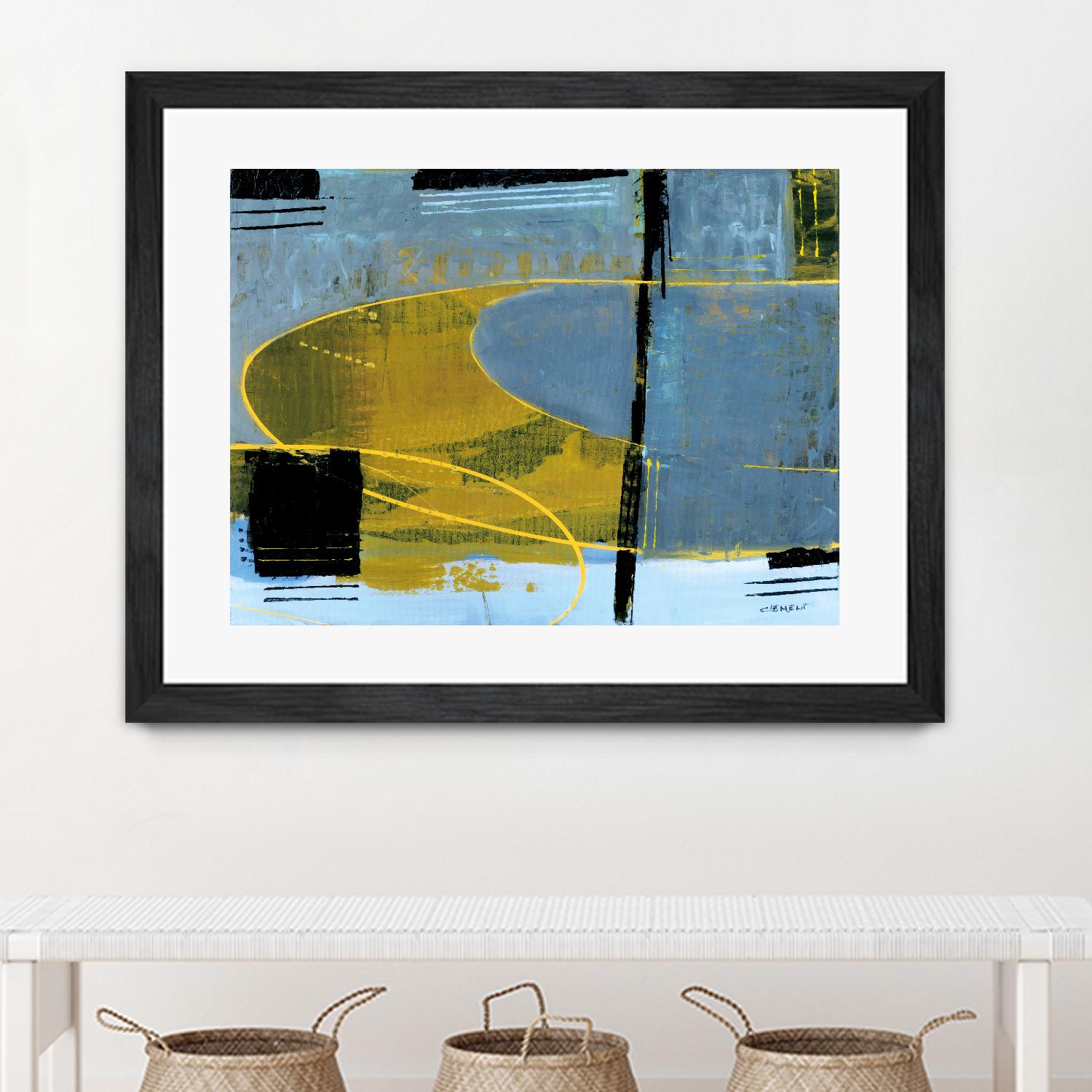 Exultation by Jacques Clement on GIANT ART - blue abstract