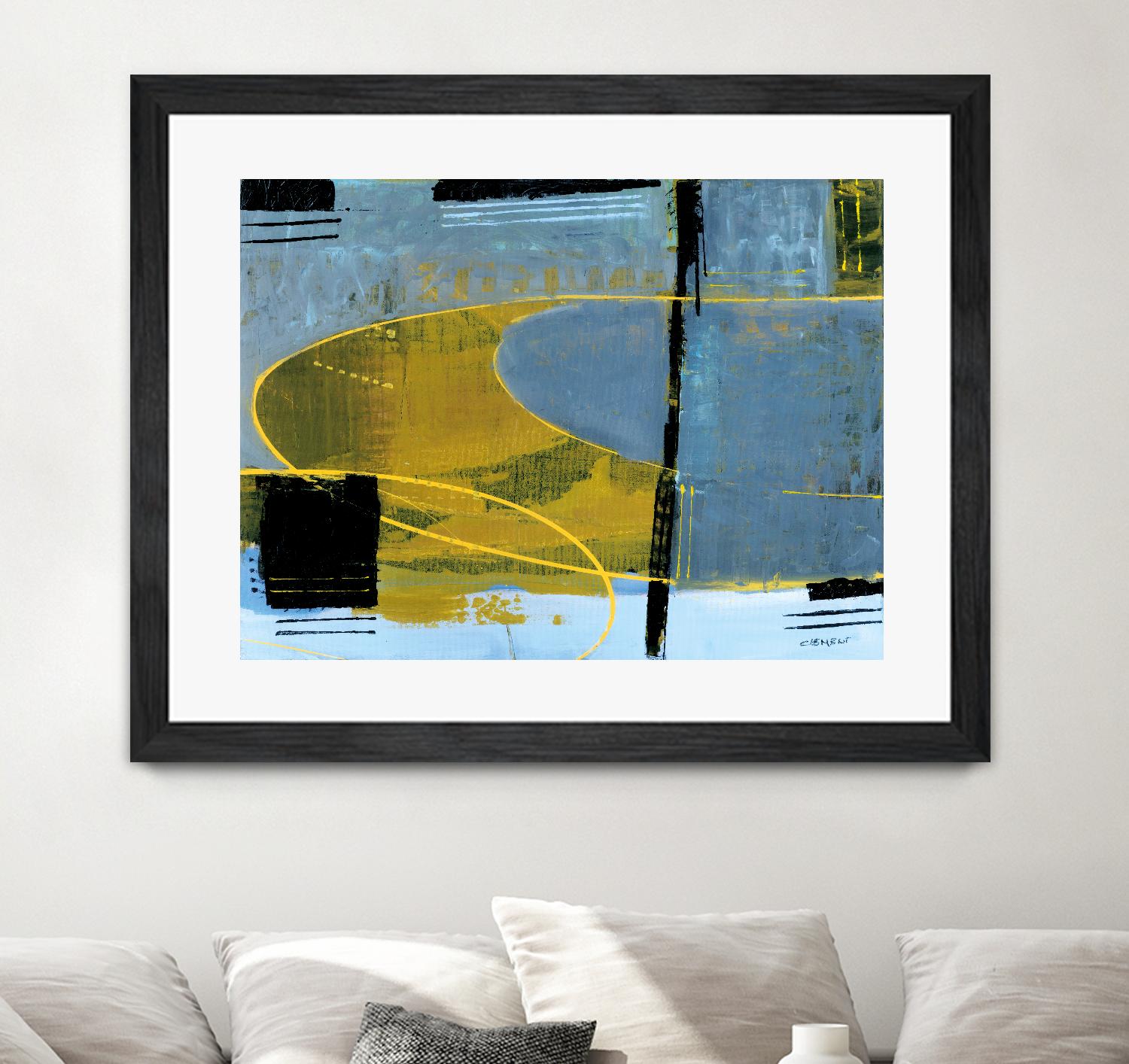 Exultation by Jacques Clement on GIANT ART - blue abstract