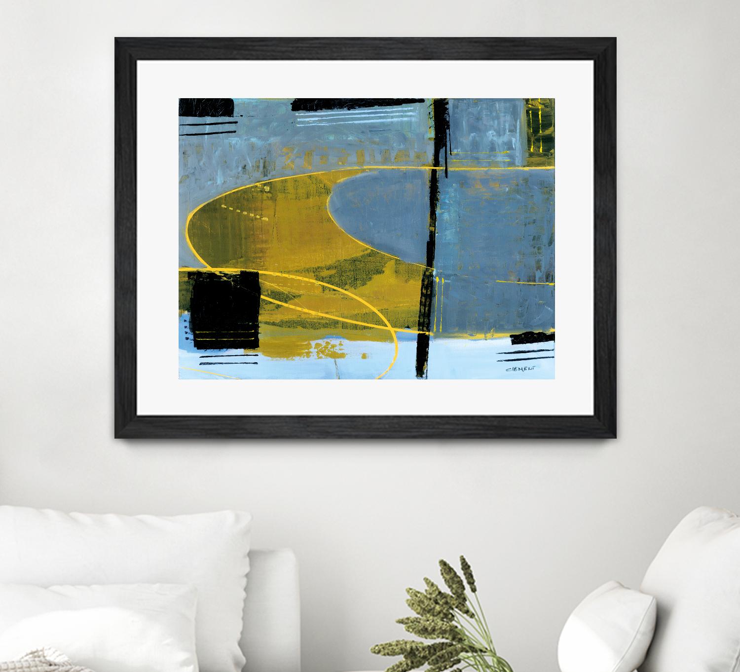 Exultation by Jacques Clement on GIANT ART - blue abstract