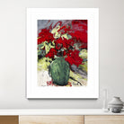 aquarius by Doris Savard on GIANT ART - red flowers peintres canadiens