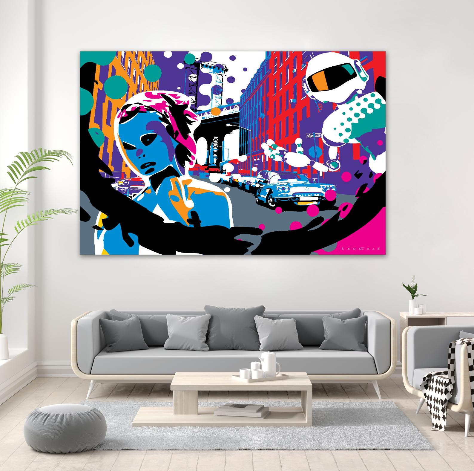 Brooklyn by Ray Lengelé on GIANT ART - red street art robot